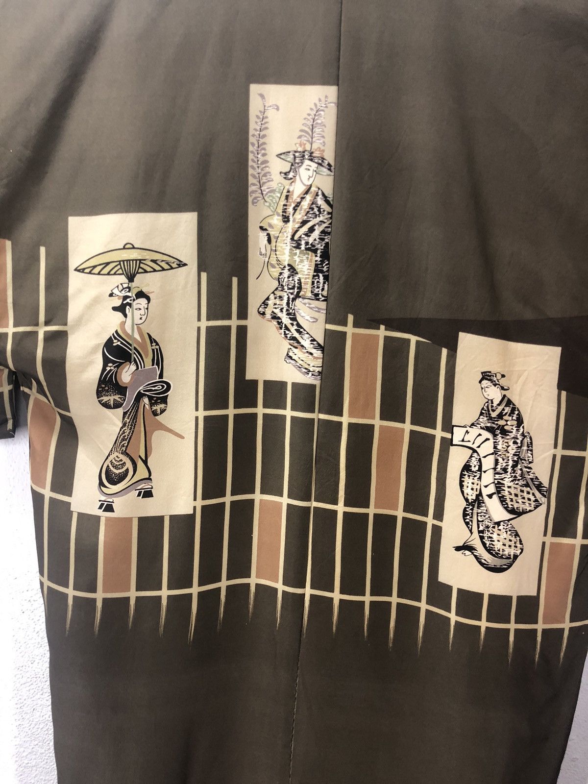 Japanese Brand × Vintage Vintage Japanese Traditional Kimono Geisha Design RARE! Size US M / EU 48-50 / 2 - 4 Thumbnail