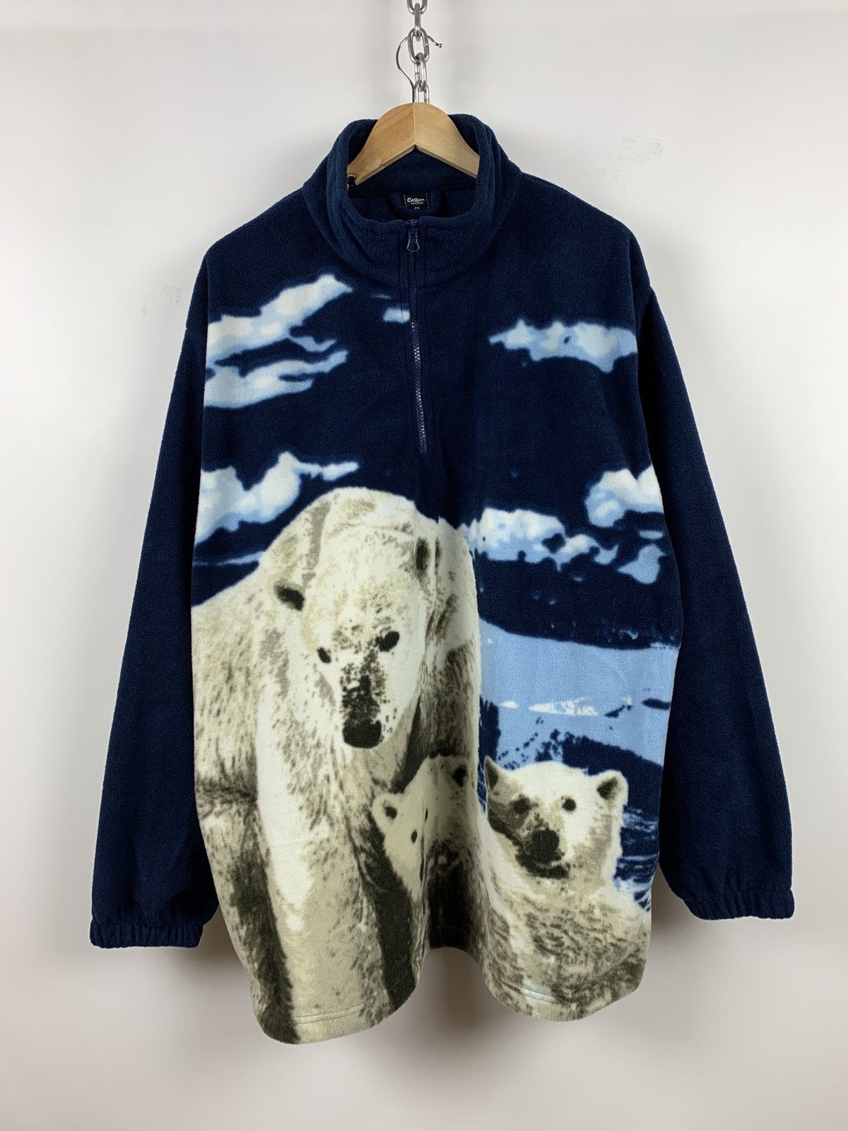 Polar bear fleece jacket shop