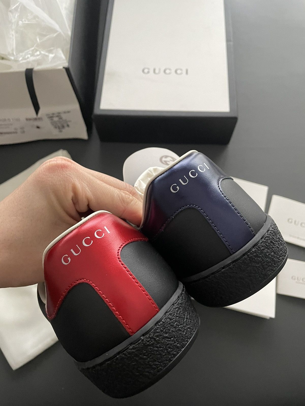 Gucci Rare Brand New Limited Edition Panther Leather ACE Sneaker Size US 10 / EU 43 - 5 Thumbnail