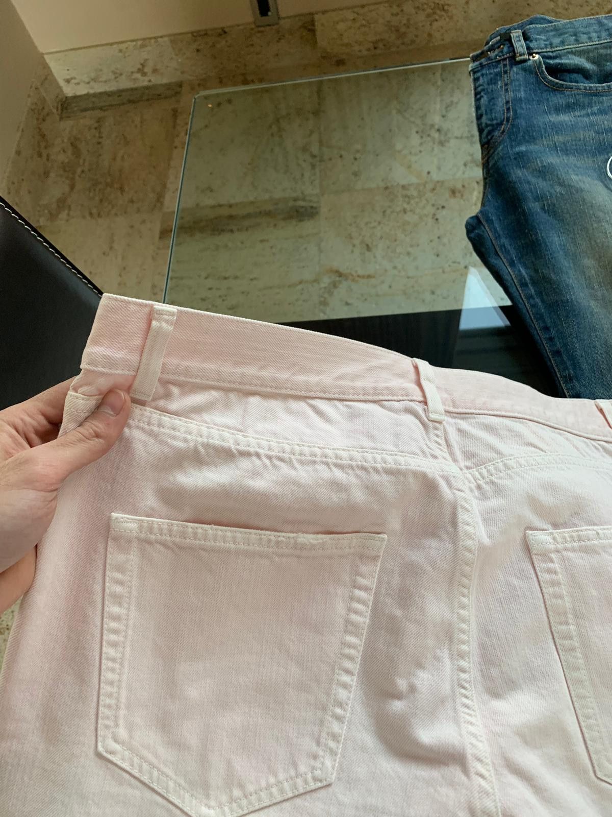 Saint Laurent Paris o1rshd1 D02 Denim in Light Pink Size US 33 - 13 Thumbnail