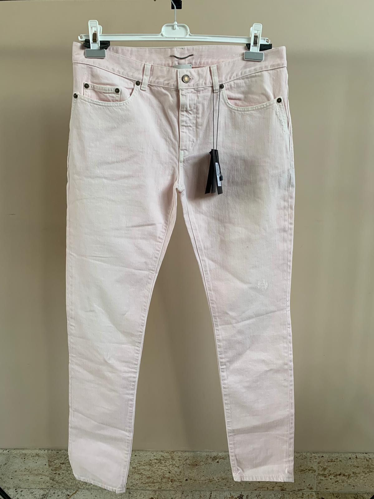 Saint Laurent Paris o1rshd1 D02 Denim in Light Pink Size US 33 - 3 Thumbnail