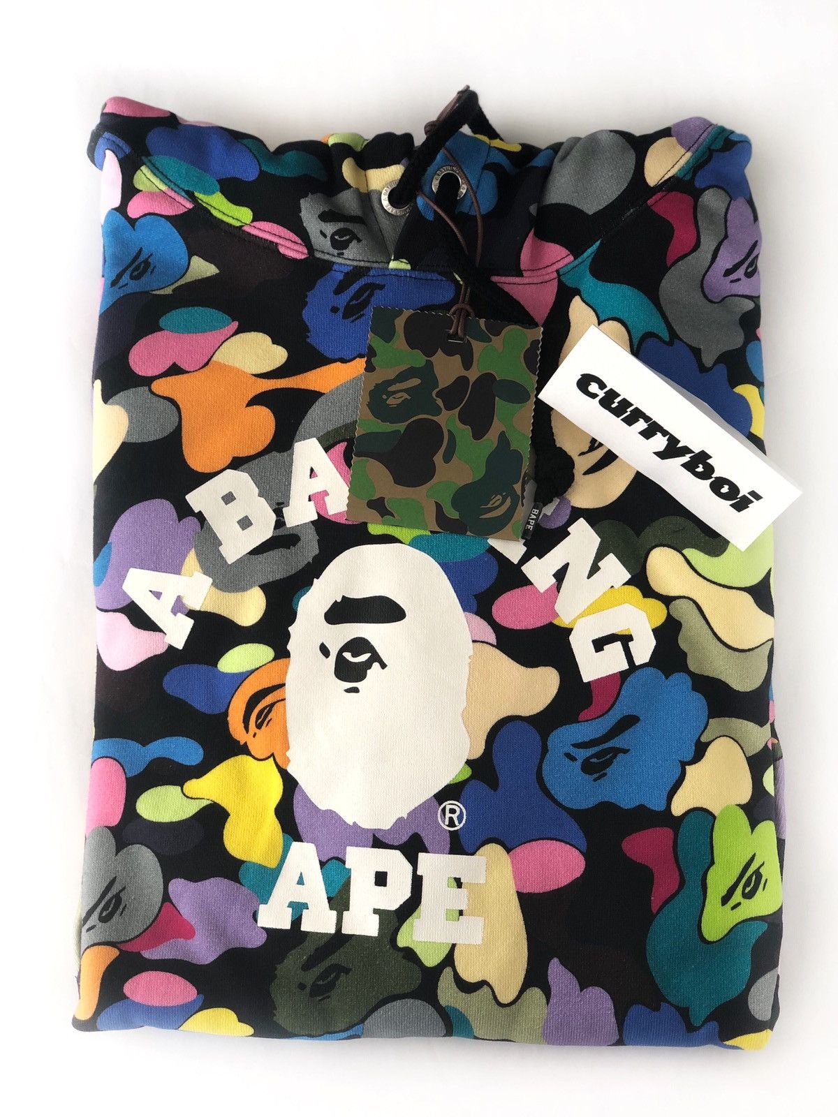 Bape Bape Multi Camo Wide Fit Pullover Hoodie Black Size US S / EU 44-46 / 1 - 2 Thumbnail