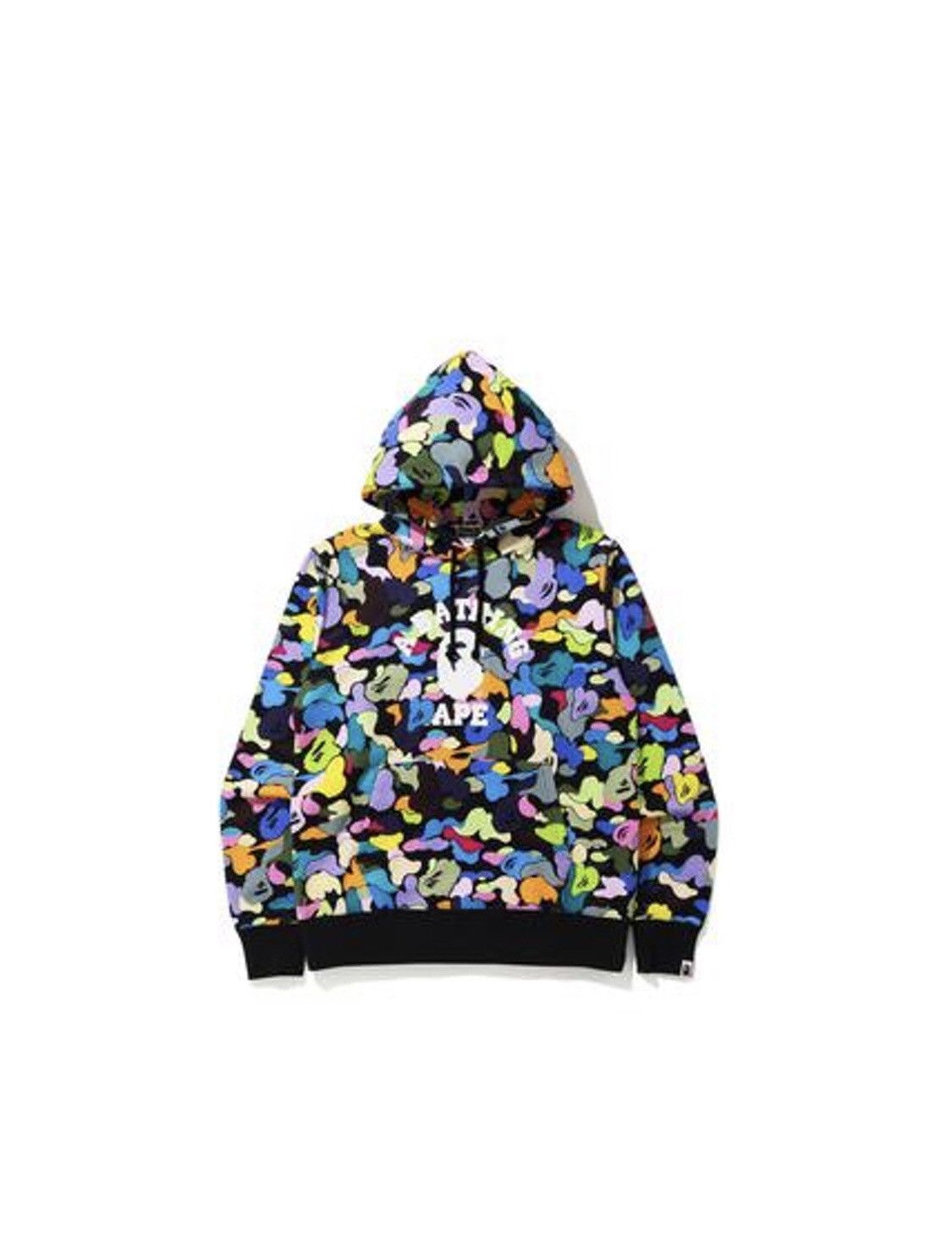 Bape Bape Multi Camo Wide Fit Pullover Hoodie Black Size US S / EU 44-46 / 1 - 1 Thumbnail
