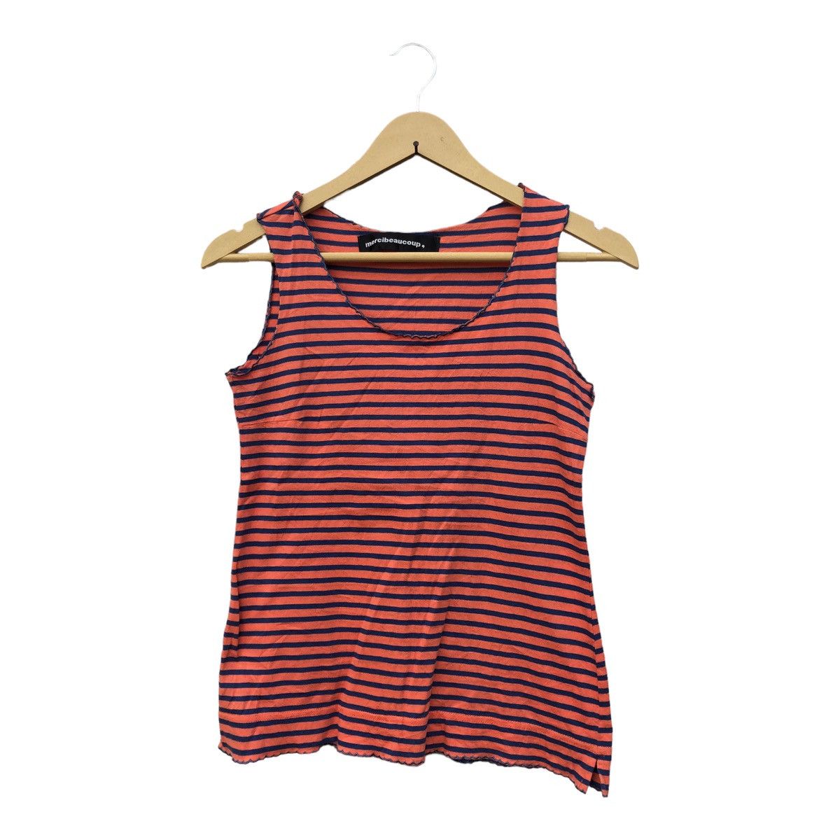 Issey Miyaki Mercibeaucoup Tank Top Singlet Stripe