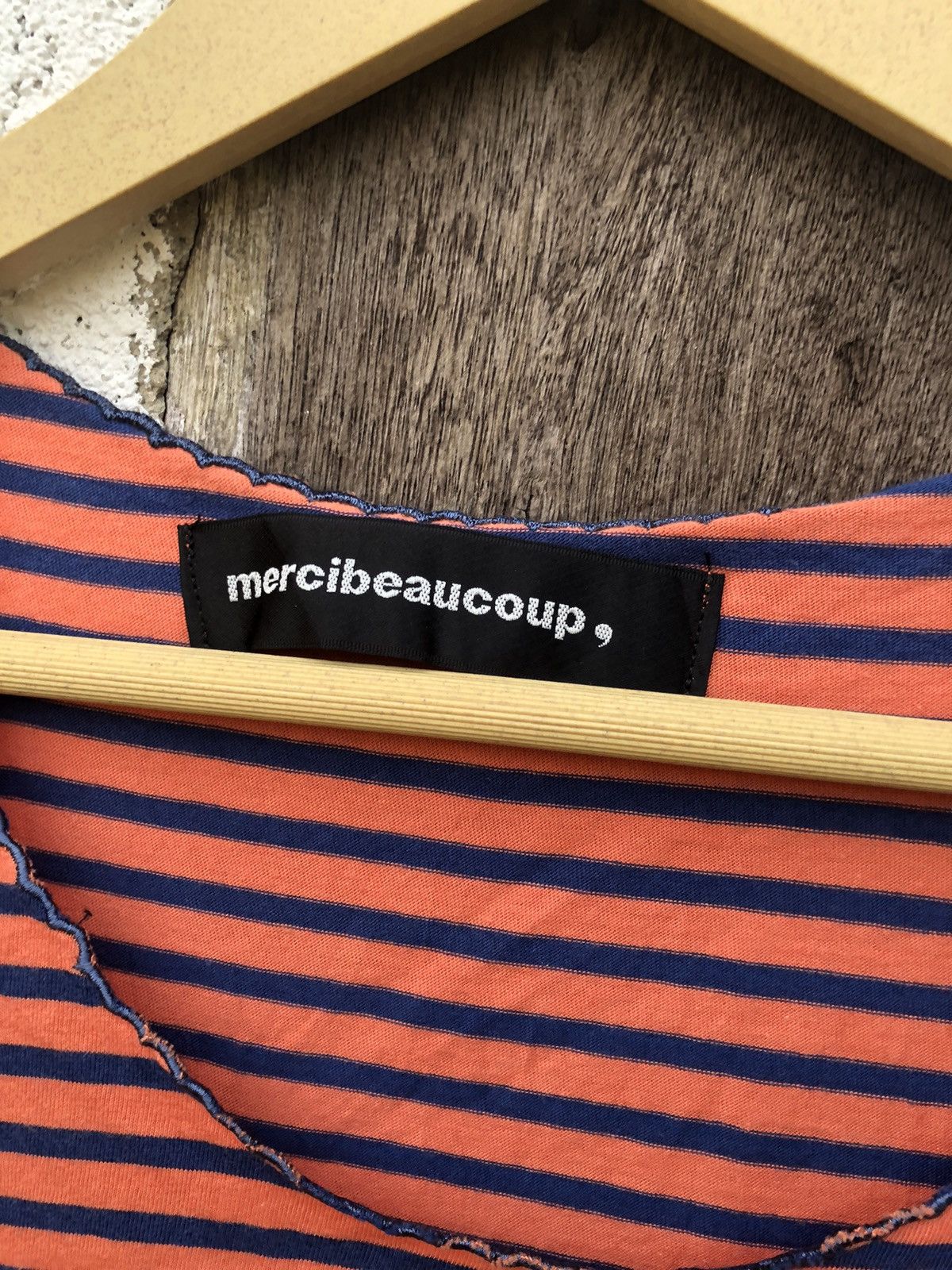 Issey Miyake × mercibeaucoup Issey Miyaki Mercibeaucoup Tank Top Singlet Stripe Size XS / US 0-2 / IT 36-38 - 5 Thumbnail
