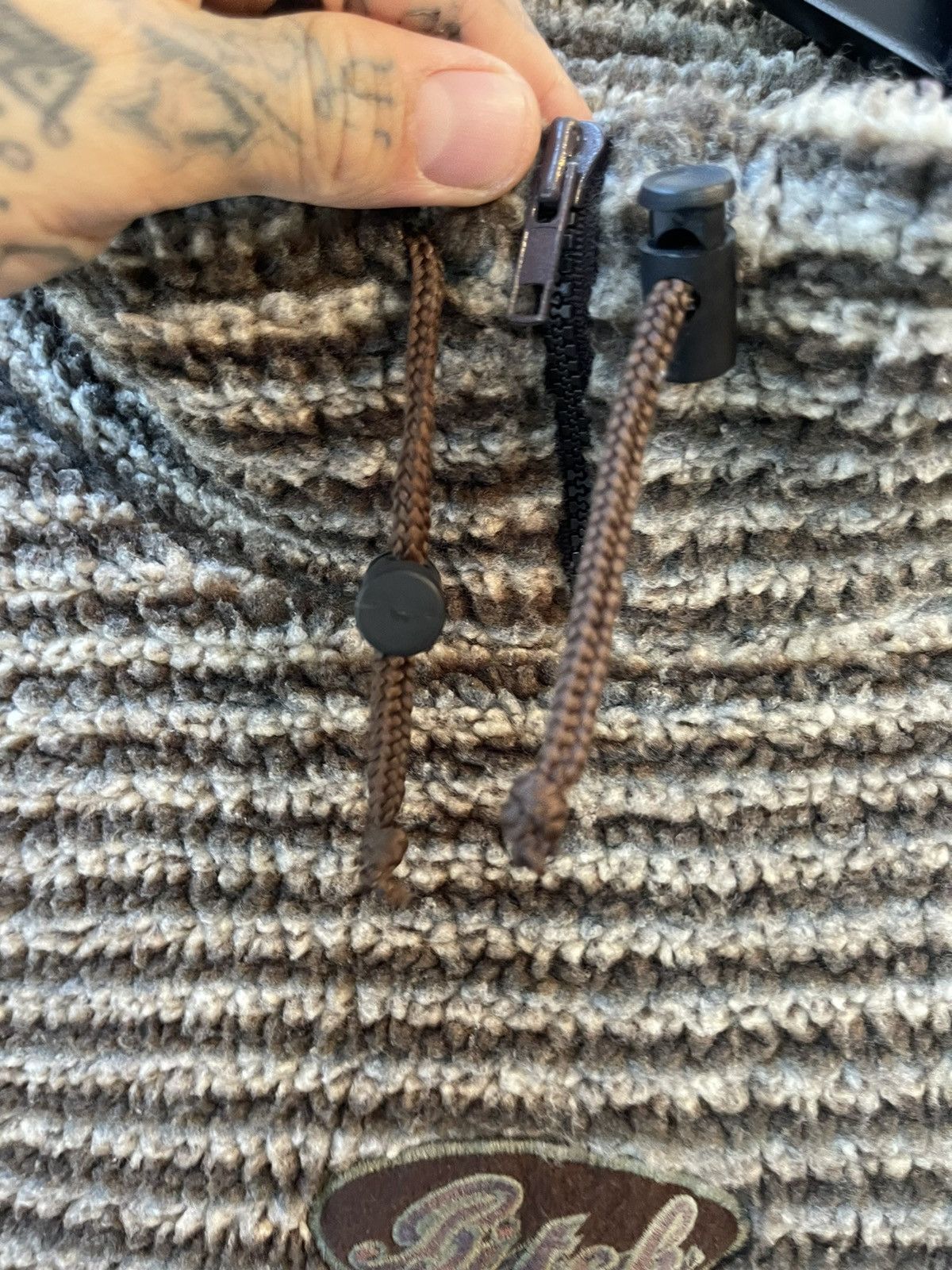 Vintage 90s BITCH SKATEBOARDS SHERPA FLEECE STRIPED HALF ZIP JACKET Size US M / EU 48-50 / 2 - 4 Thumbnail