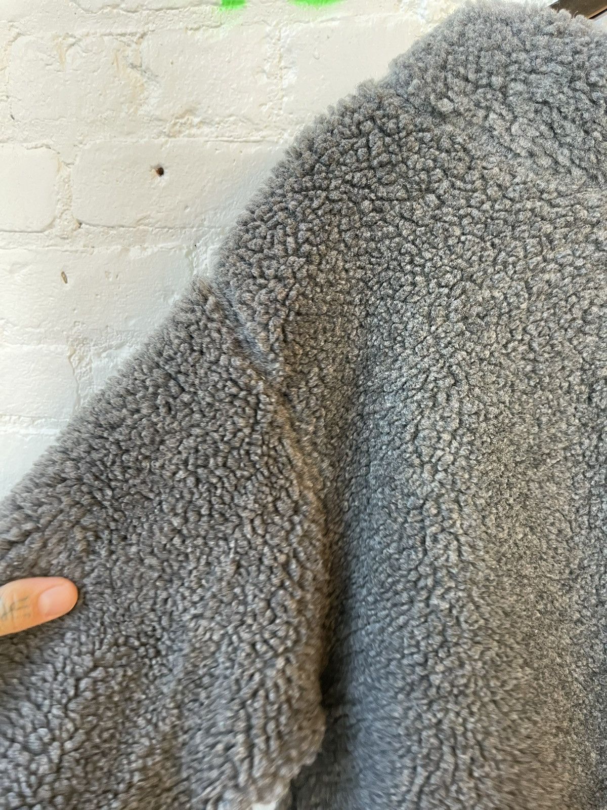 Vintage 90s BITCH SKATEBOARDS SHERPA FLEECE FUZZY HOODIE JACKET Size US L / EU 52-54 / 3 - 5 Thumbnail