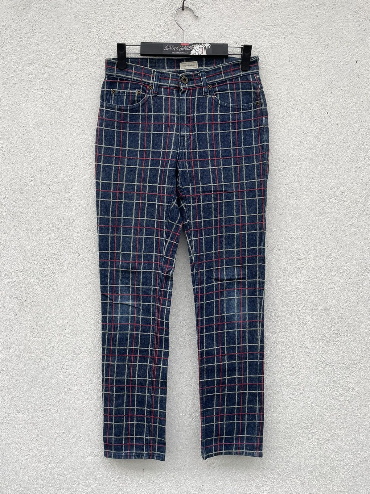 HG Hysterics Glamour Checked Jeans Made In Japan