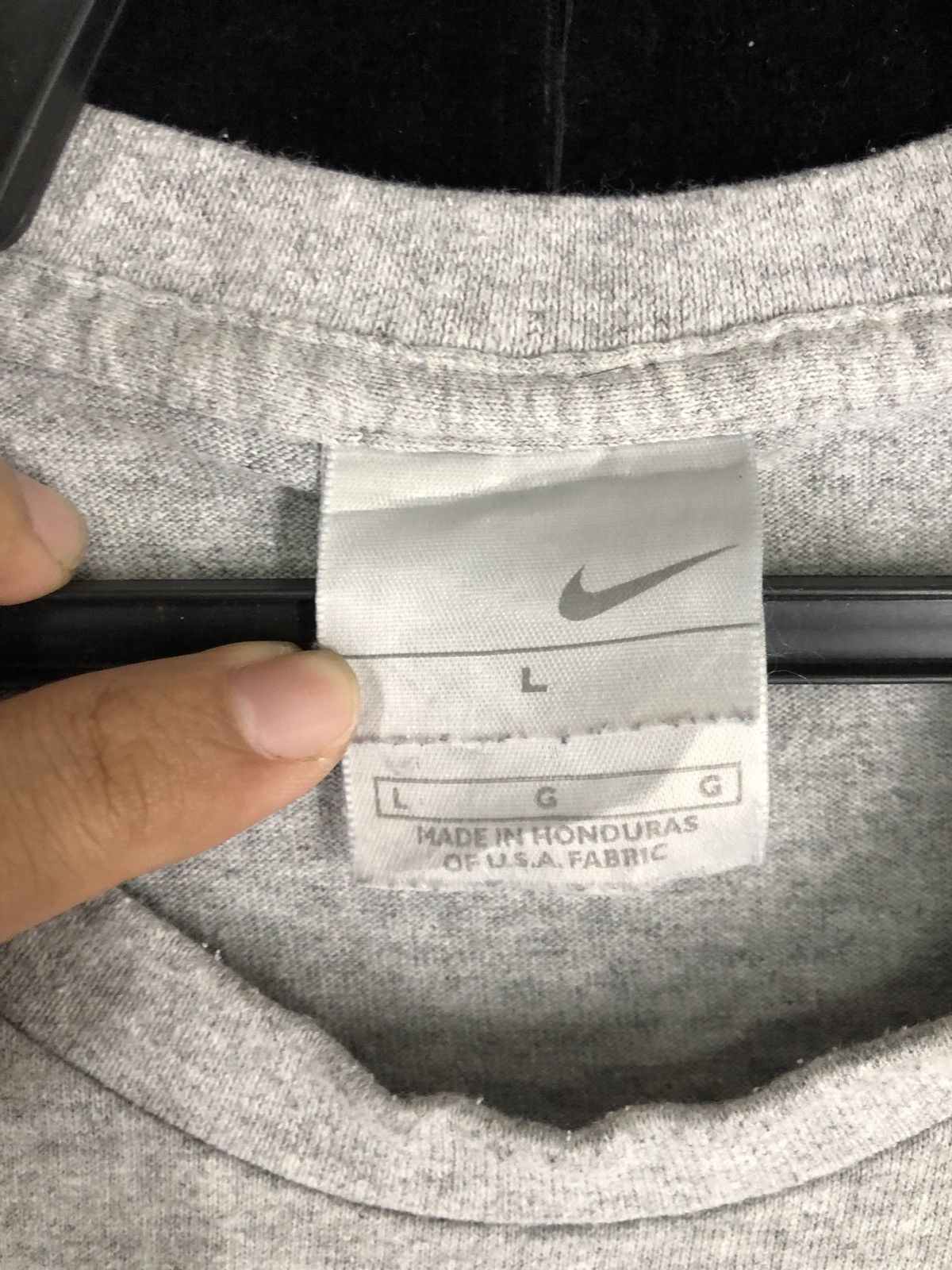 Nike × Vintage Vintage Nike Stripes Block Logo Size US L / EU 52-54 / 3 - 6 Thumbnail
