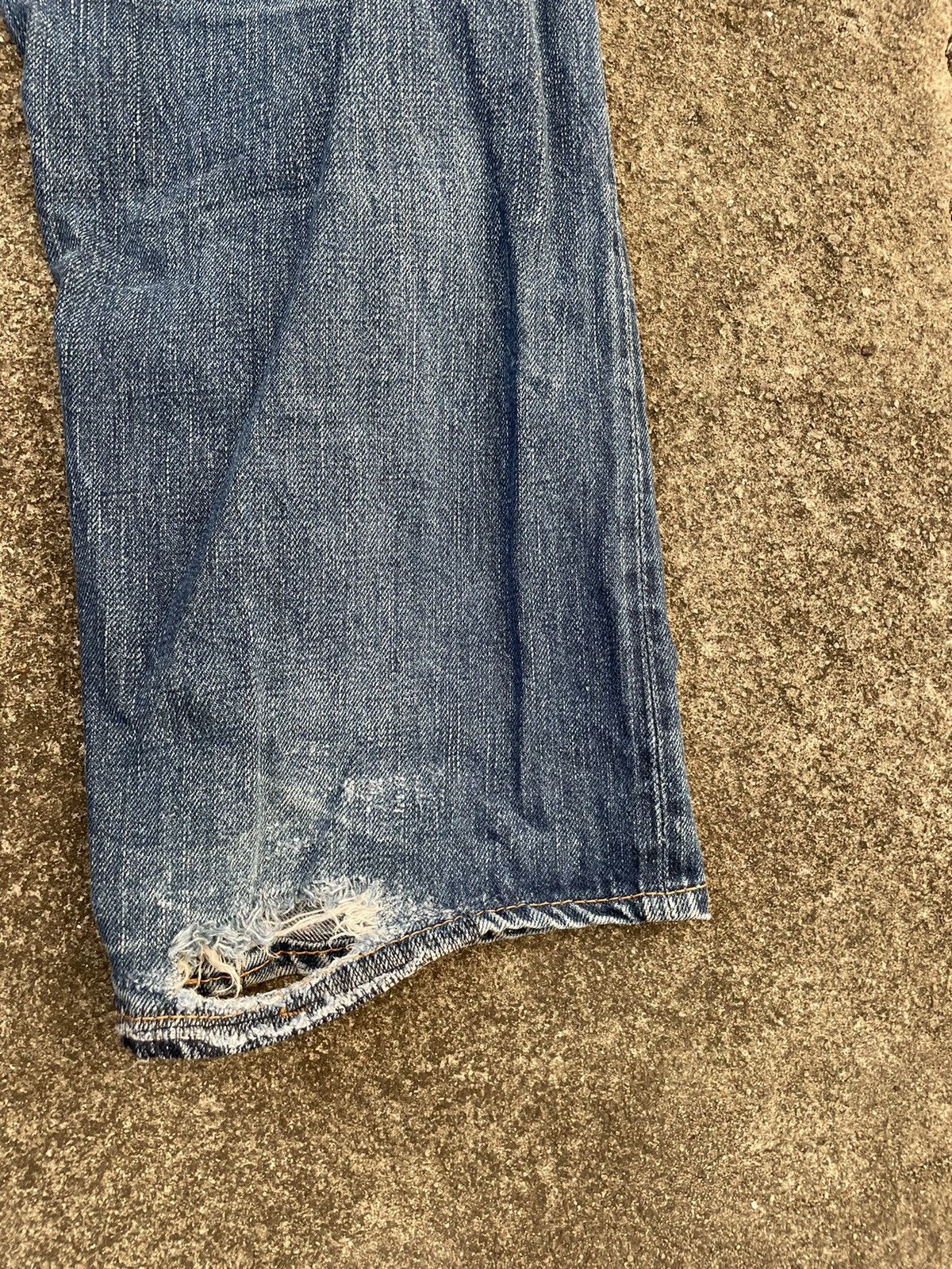 The Silver Stone Vintage Silverstone Selvedge Distressed Faded Jeans Size US 30 / EU 46 - 12 Thumbnail