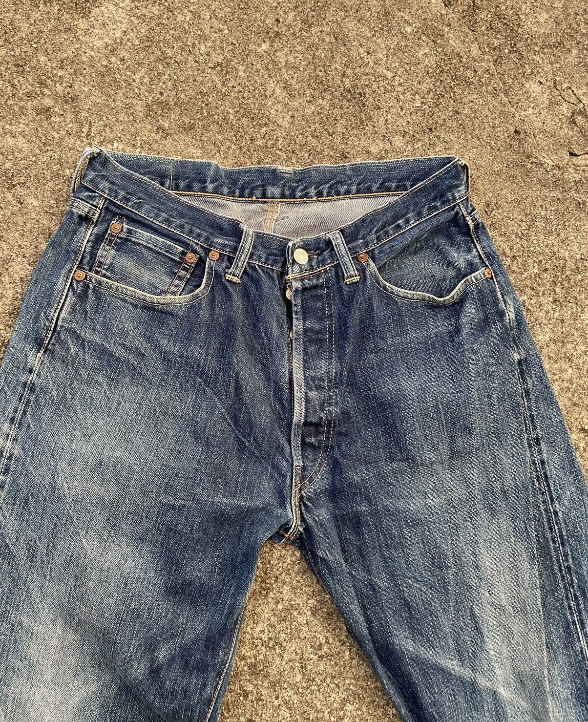 The Silver Stone Vintage Silverstone Selvedge Distressed Faded Jeans Size US 30 / EU 46 - 3 Thumbnail