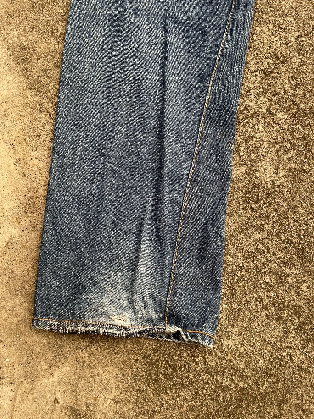 The Silver Stone Vintage Silverstone Selvedge Distressed Faded Jeans Size US 30 / EU 46 - 13 Thumbnail