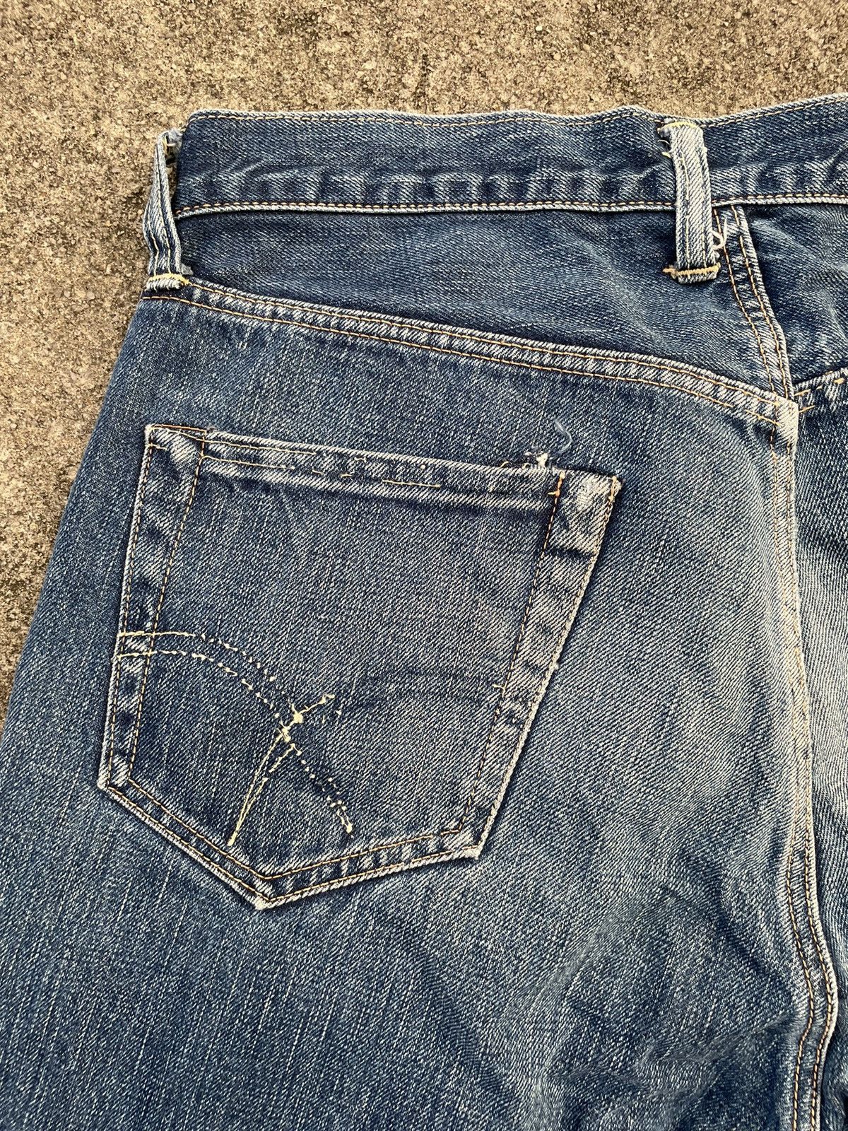The Silver Stone Vintage Silverstone Selvedge Distressed Faded Jeans Size US 30 / EU 46 - 9 Thumbnail