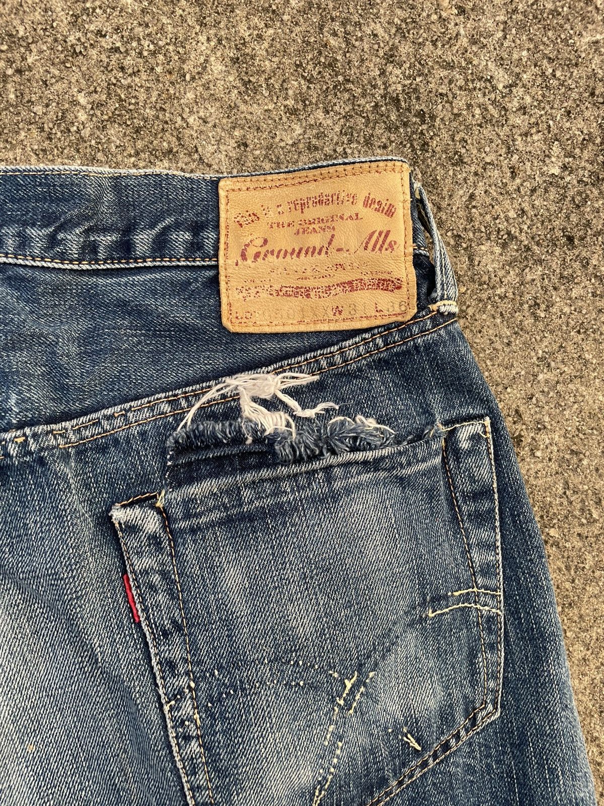 The Silver Stone Vintage Silverstone Selvedge Distressed Faded Jeans Size US 30 / EU 46 - 8 Thumbnail