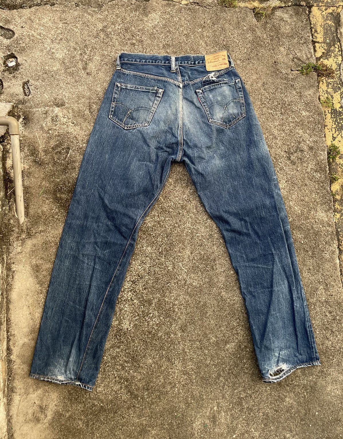 The Silver Stone Vintage Silverstone Selvedge Distressed Faded Jeans Size US 30 / EU 46 - 7 Thumbnail