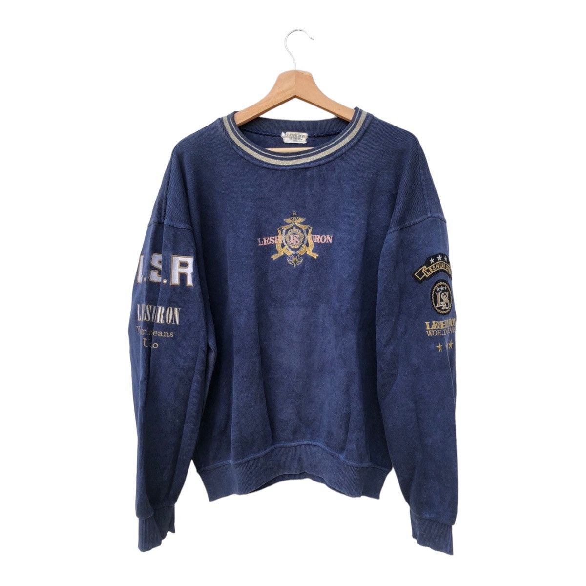 image of Uomos Design Sweatshirt Leshuron Sport Uomo in Blue, Men's (Size Large)