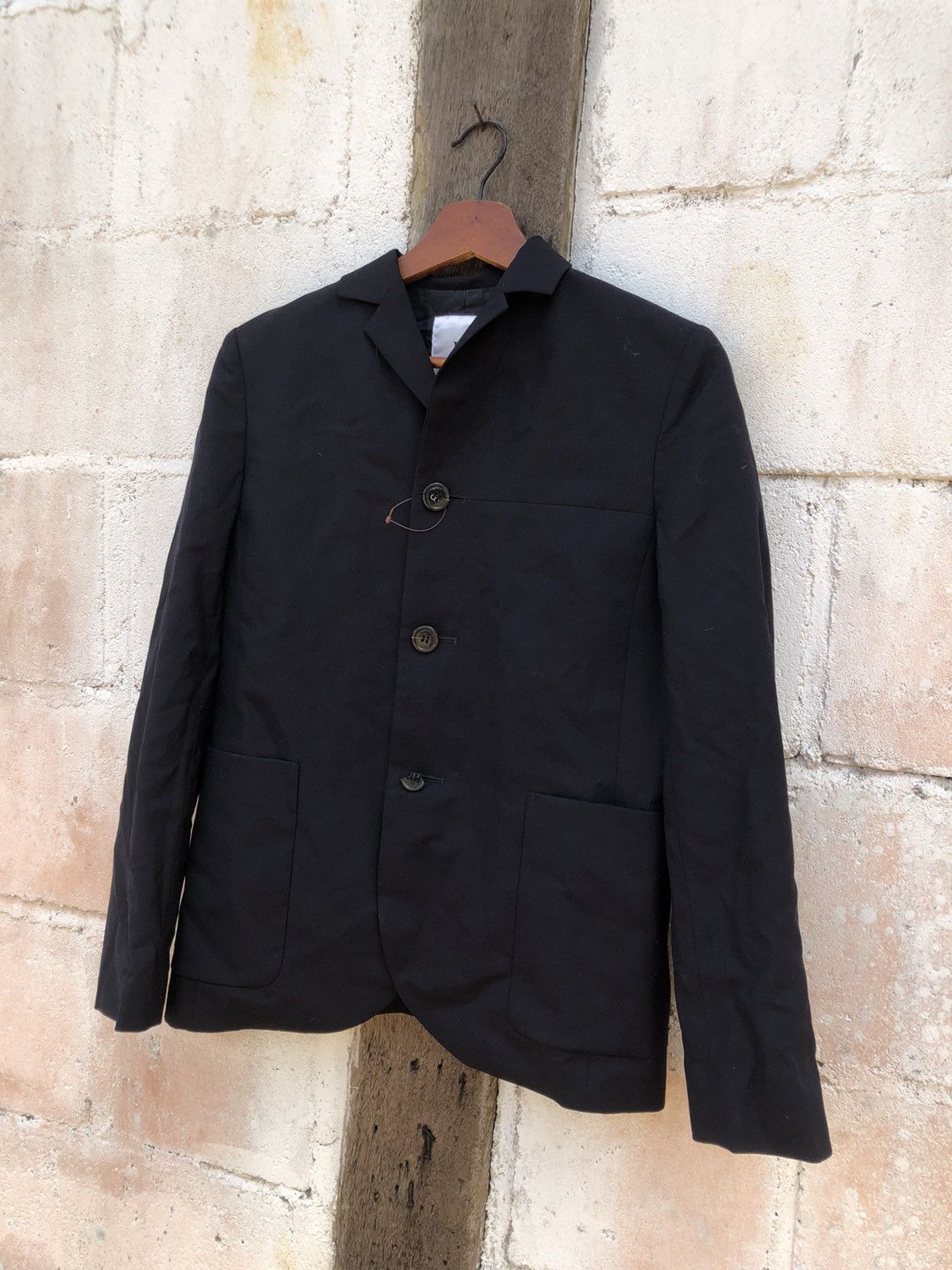 image of Issey Miyake x Sunao Kuwahara I.s Sunao Kuwahara Colarred Coat Ladies in Blue, Women's (Size Medium