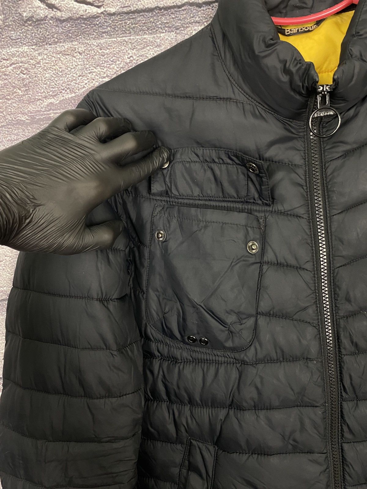 Barbour Vintage down jacket Barbour International y2k rare fibre Size US S / EU 44-46 / 1 - 4 Thumbnail