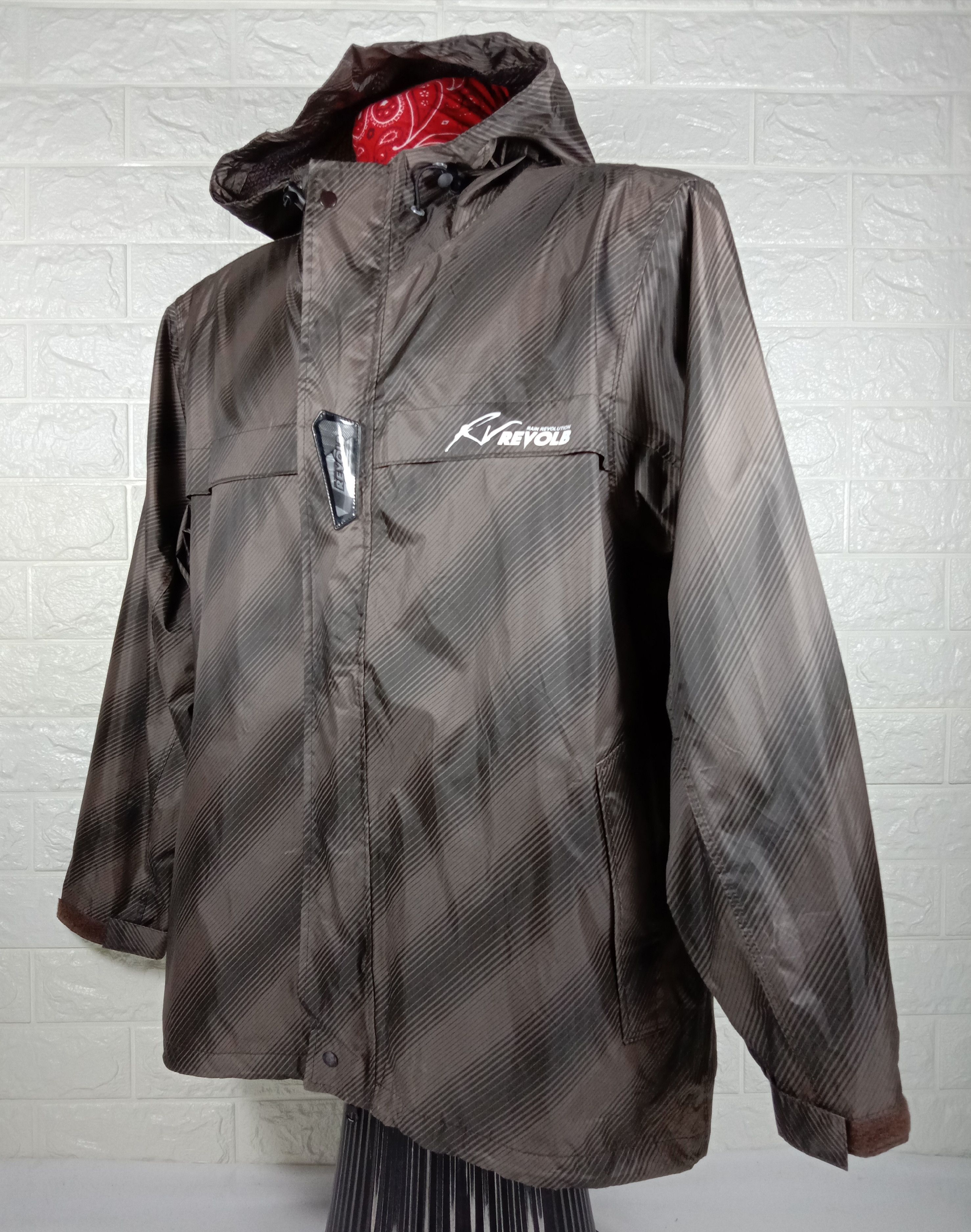 Japanese Brand Vintage REVOLB Rain Revolution Waterproof Hoodie Jacket Size US L / EU 52-54 / 3 - 3 Thumbnail
