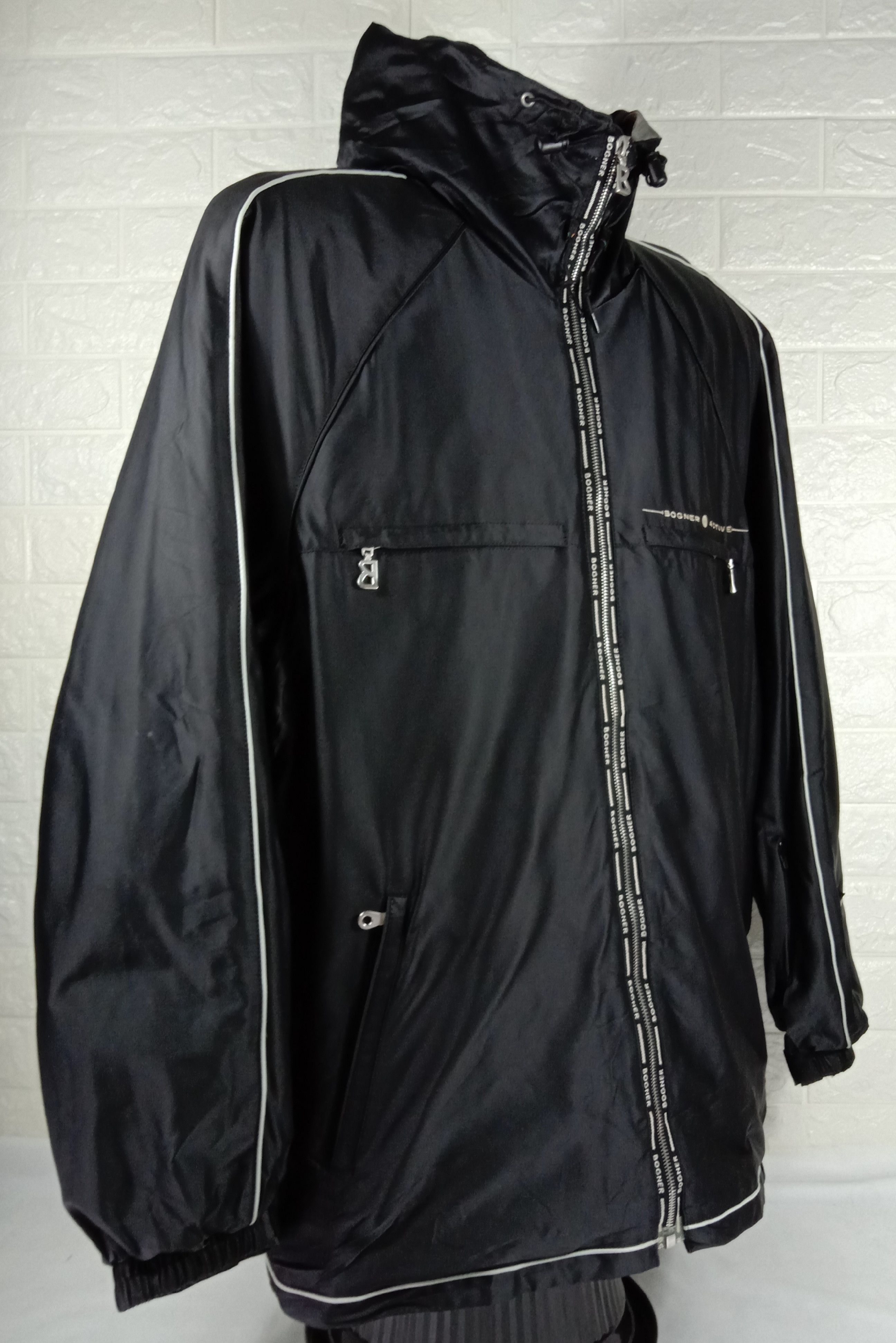 Bogner Vintage Bogner Black Winter Ski / Snowboard Hoodie Jacket Size US XL / EU 56 / 4 - 3 Thumbnail