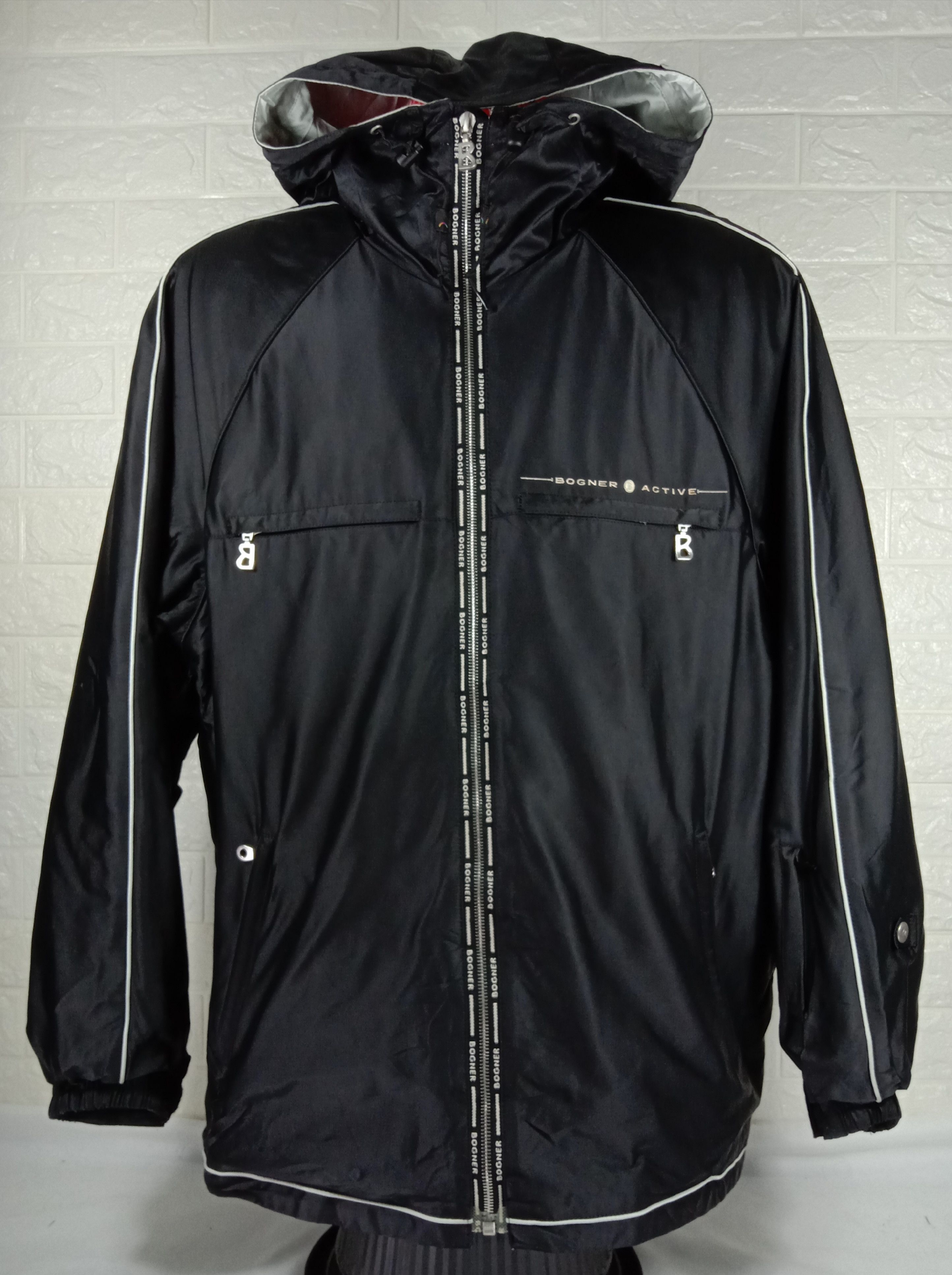 Bogner Vintage Bogner Black Winter Ski / Snowboard Hoodie Jacket Size US XL / EU 56 / 4 - 1 Thumbnail