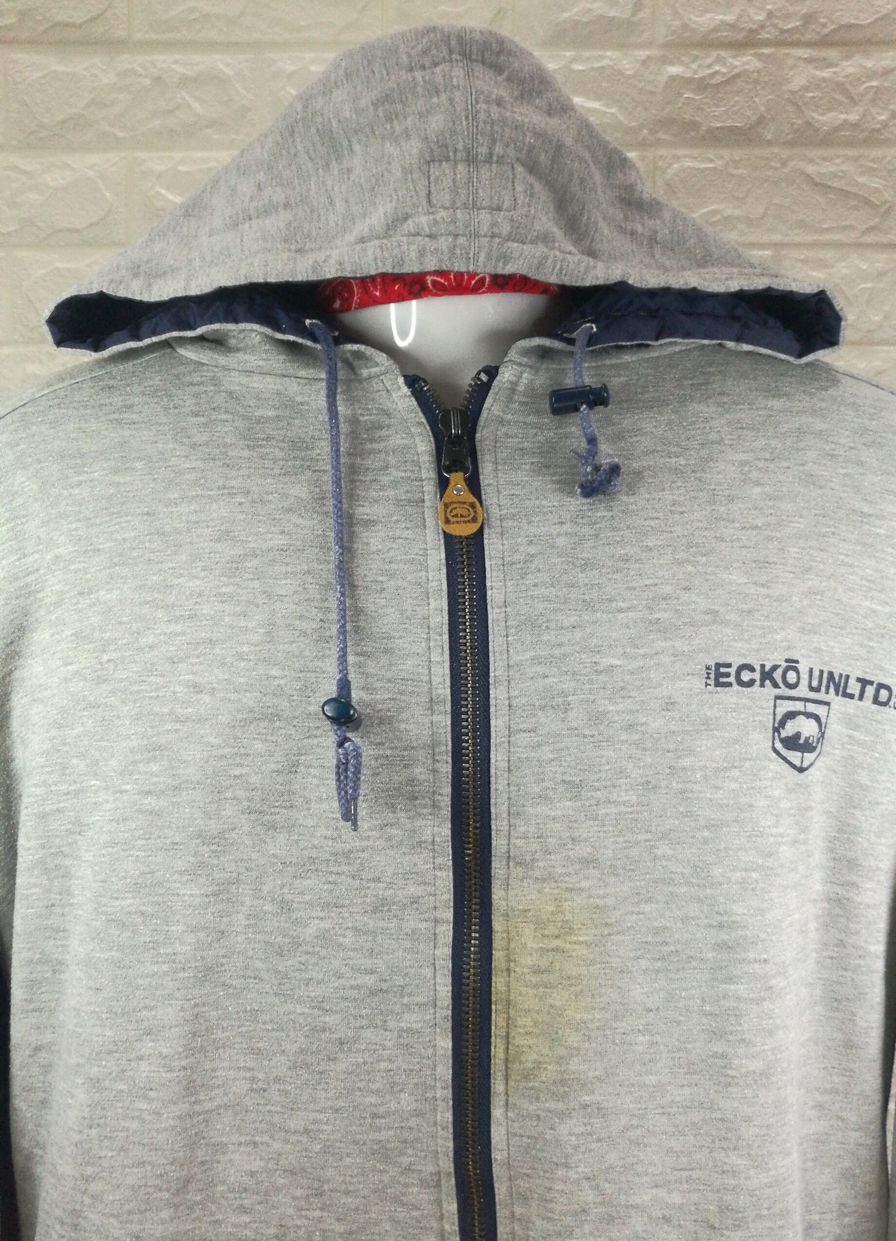 Ecko Unltd. Vintage Ecko Unltd Reversible Hoodie Big Logo Jacket Size US XXL / EU 58 / 5 - 5 Thumbnail