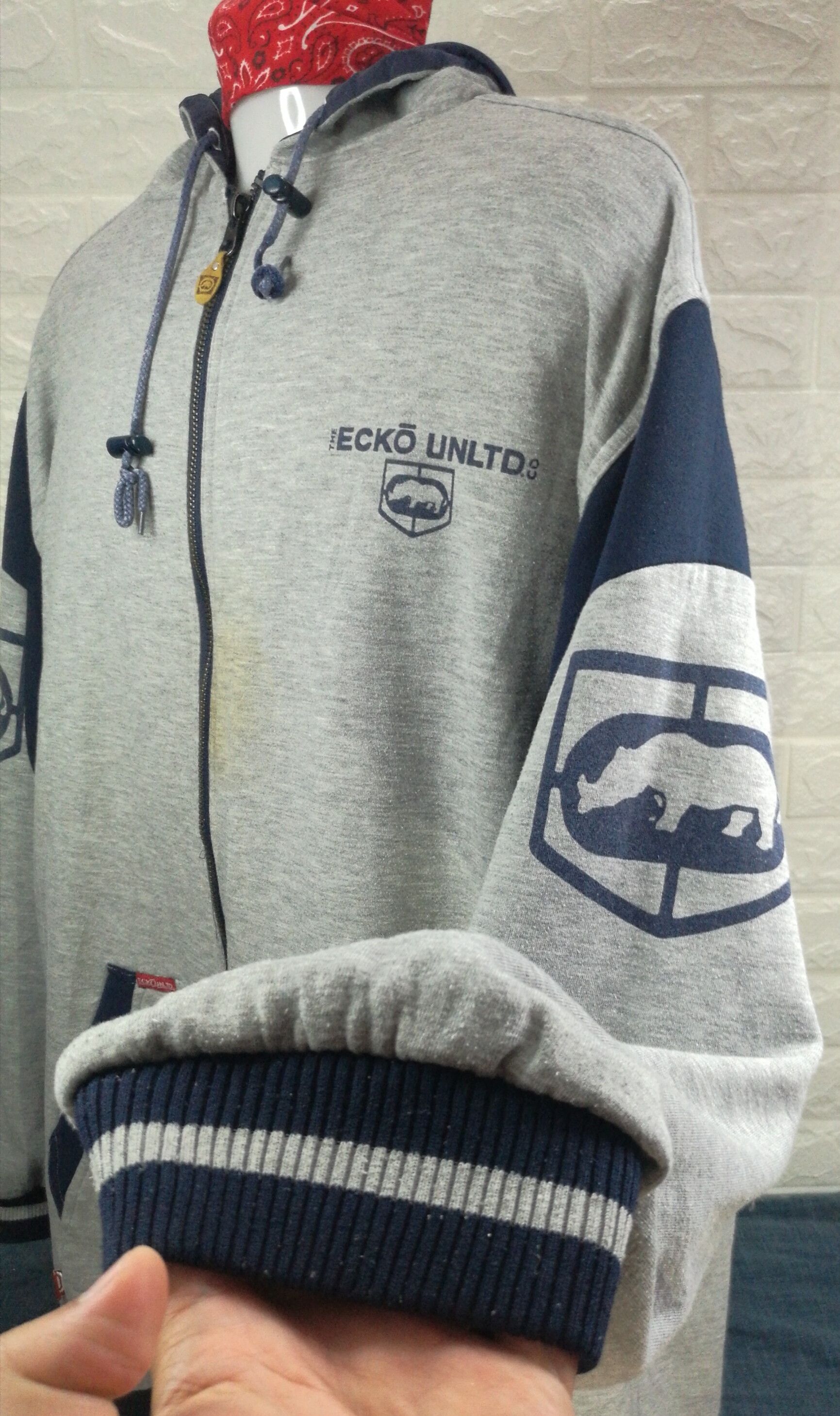 Ecko Unltd. Vintage Ecko Unltd Reversible Hoodie Big Logo Jacket Size US XXL / EU 58 / 5 - 4 Thumbnail