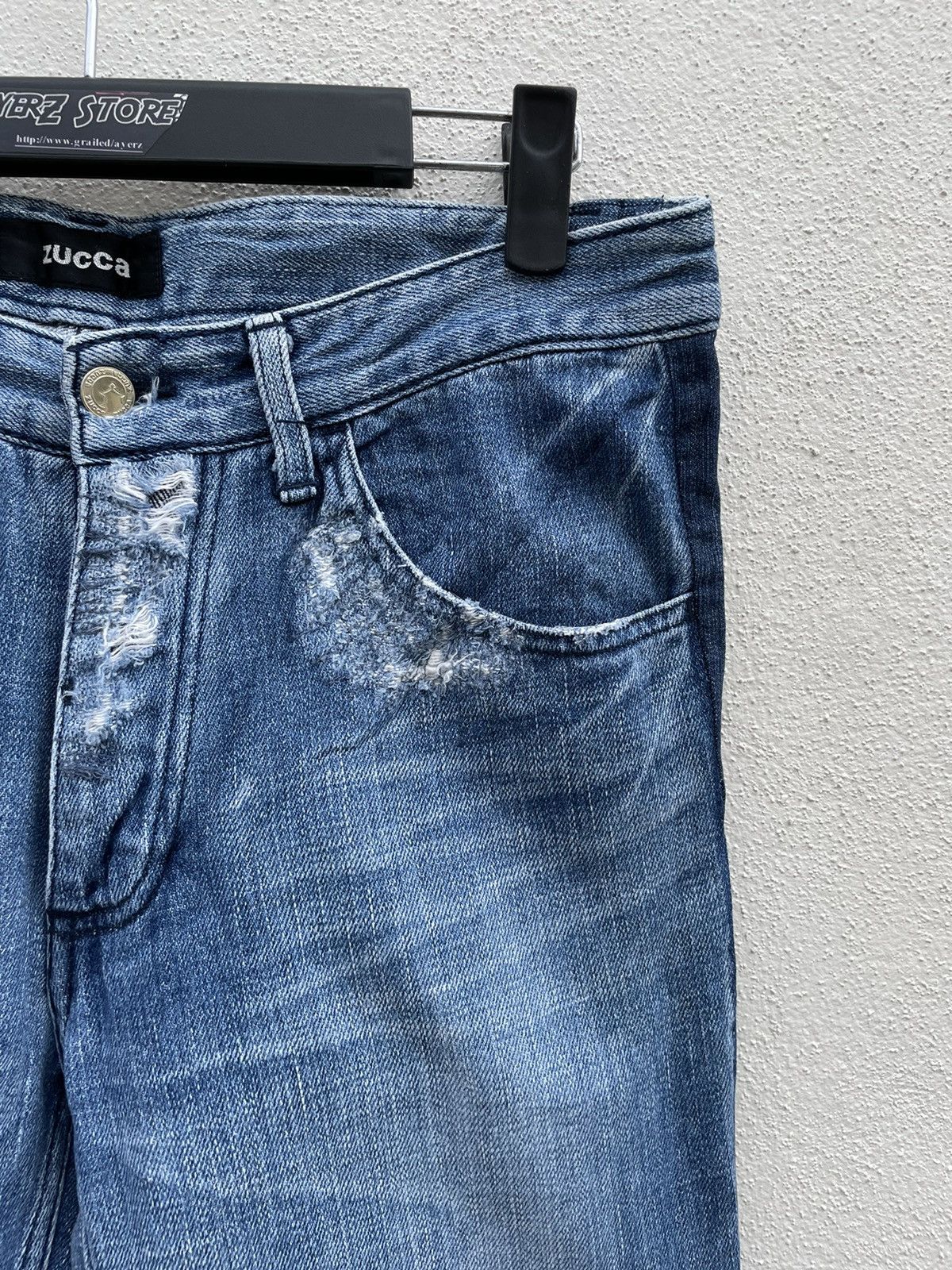 CABANE de ZUCCa Zucca Distressed Denim Jeans Made In Japan Size US 30 / EU 46 - 3 Thumbnail