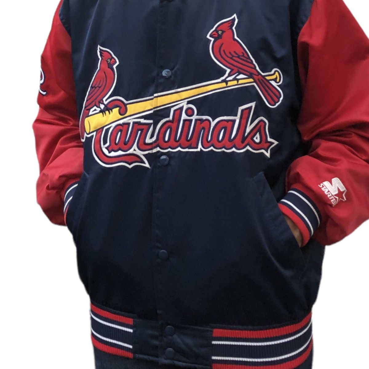 Starter Vintage Starter ST. Louis Cardinals Baseball Varsity Jacket Size US M / EU 48-50 / 2 - 4 Thumbnail