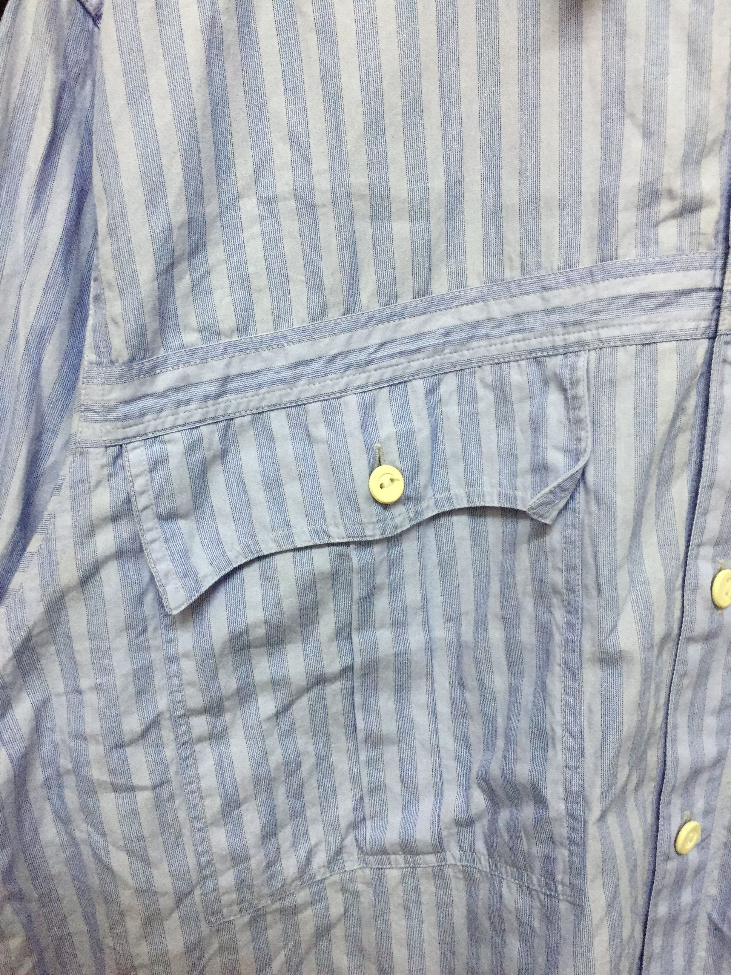 Nigel Cabourn 90's Nigel Cabourn Blue stripe Size US XL / EU 56 / 4 - 6 Thumbnail