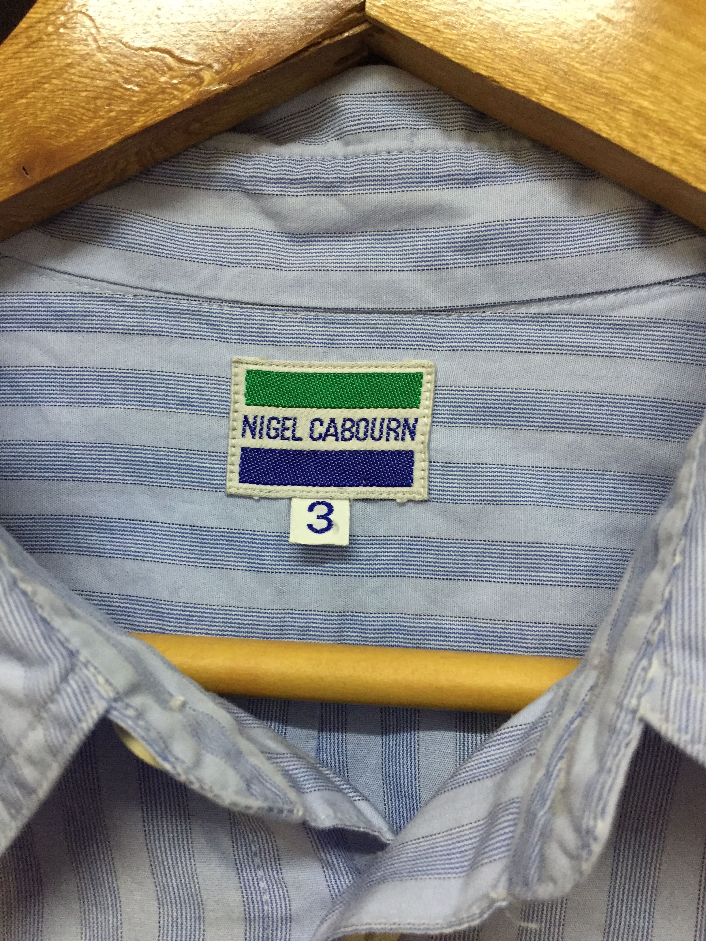 Nigel Cabourn 90's Nigel Cabourn Blue stripe Size US XL / EU 56 / 4 - 9 Thumbnail