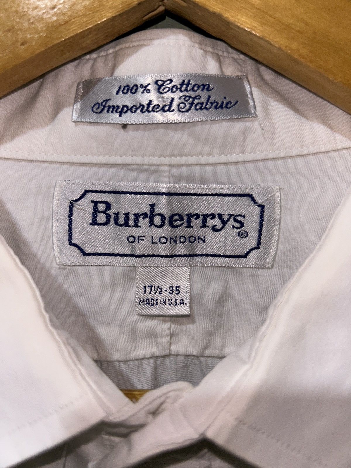 Burberry Archive❤️Vintage Burberrys Classic White Shirt Size US XL / EU 56 / 4 - 3 Thumbnail