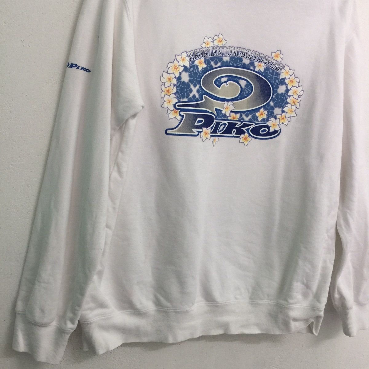 Other Piko Hawaiian Longboard Wear Big logo White Sweatshirt Size US M / EU 48-50 / 2 - 9 Thumbnail