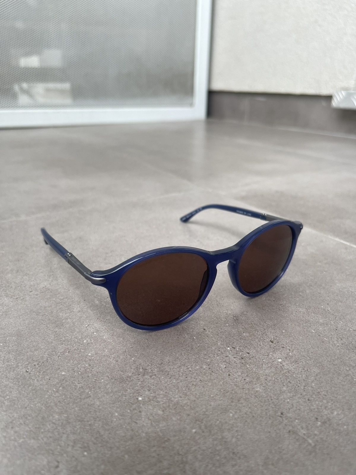 Emporio Armani Giorgio Armani AR8009 5031/73 Blue Cat Eyes Sunglasses Size ONE SIZE - 3 Thumbnail