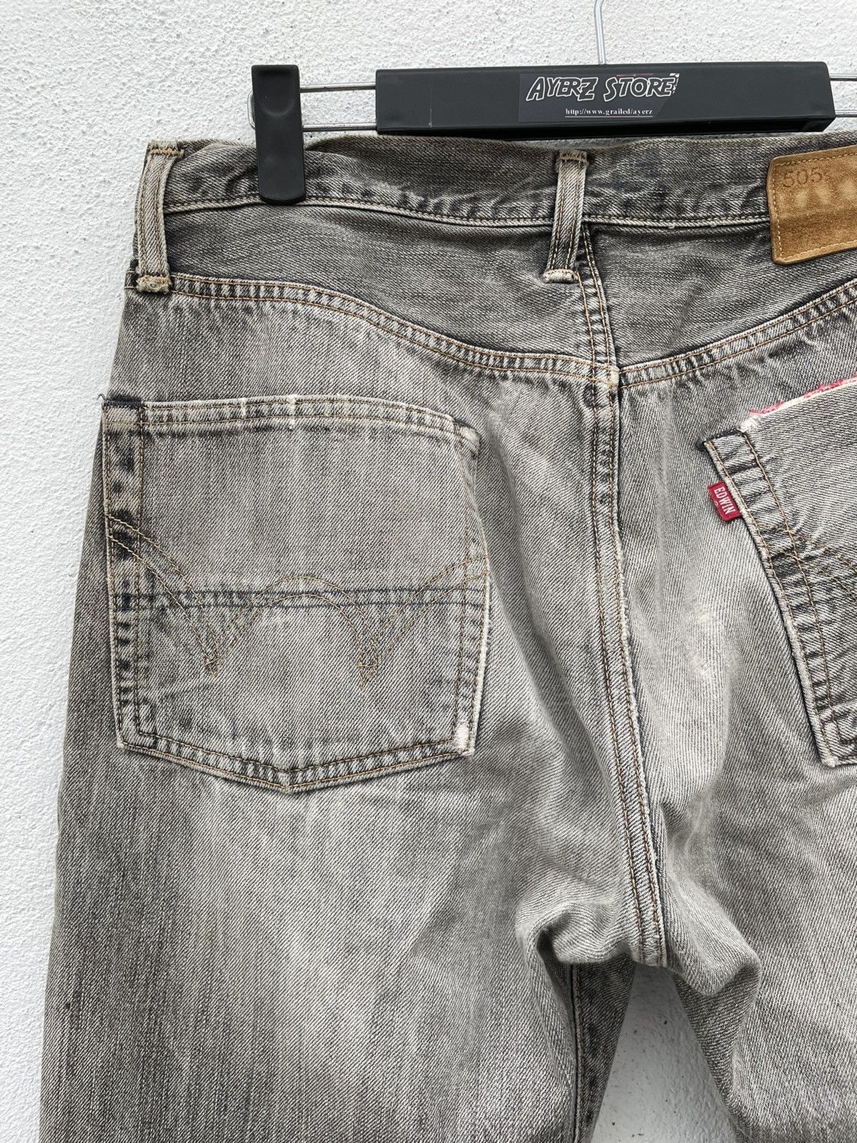 Edwin × Vintage EDWIN 505 Reconstructed Selvedge Denim Jeans Size US 31 - 15 Thumbnail