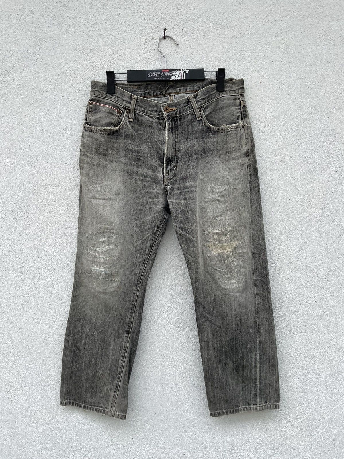 Edwin × Vintage EDWIN 505 Reconstructed Selvedge Denim Jeans Size US 31 - 1 Thumbnail