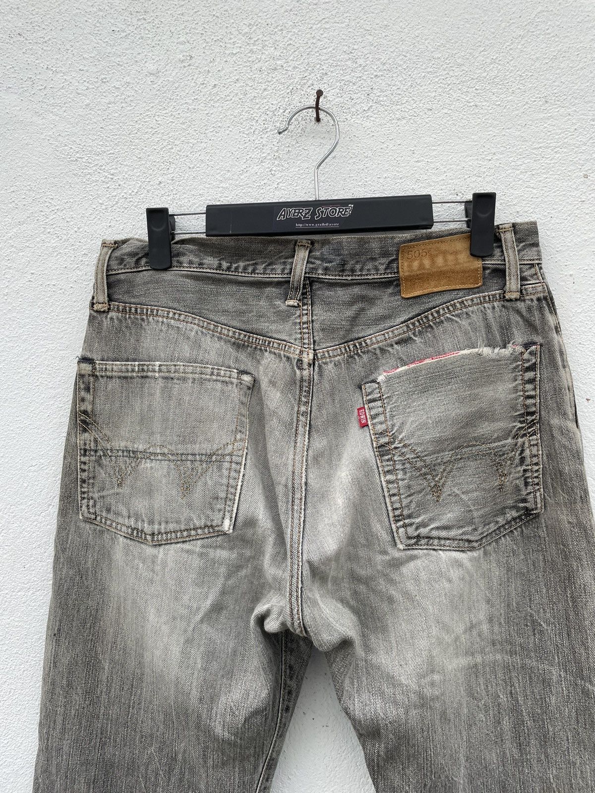 Edwin × Vintage EDWIN 505 Reconstructed Selvedge Denim Jeans Size US 31 - 10 Thumbnail