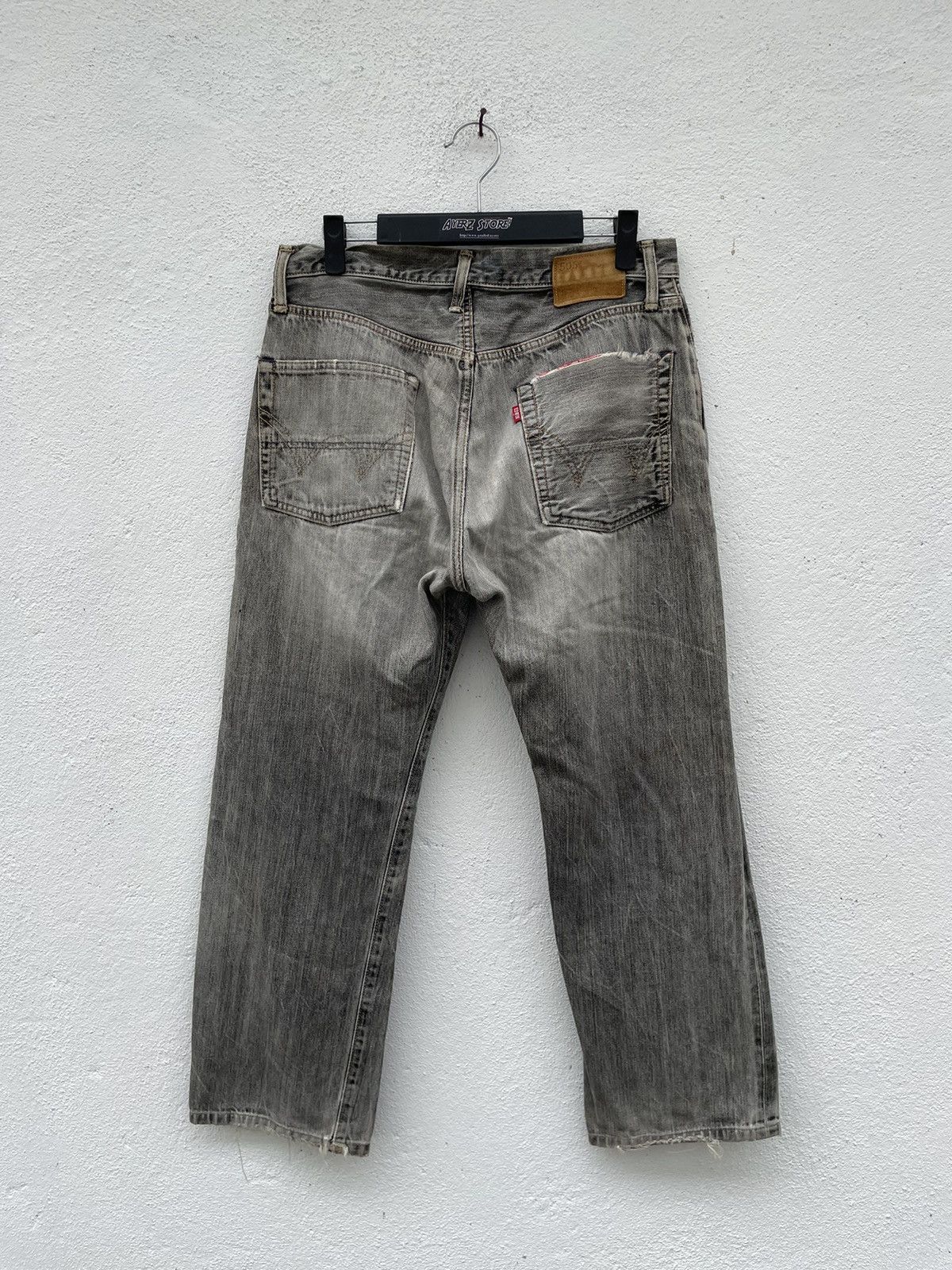 Edwin × Vintage EDWIN 505 Reconstructed Selvedge Denim Jeans Size US 31 - 9 Thumbnail
