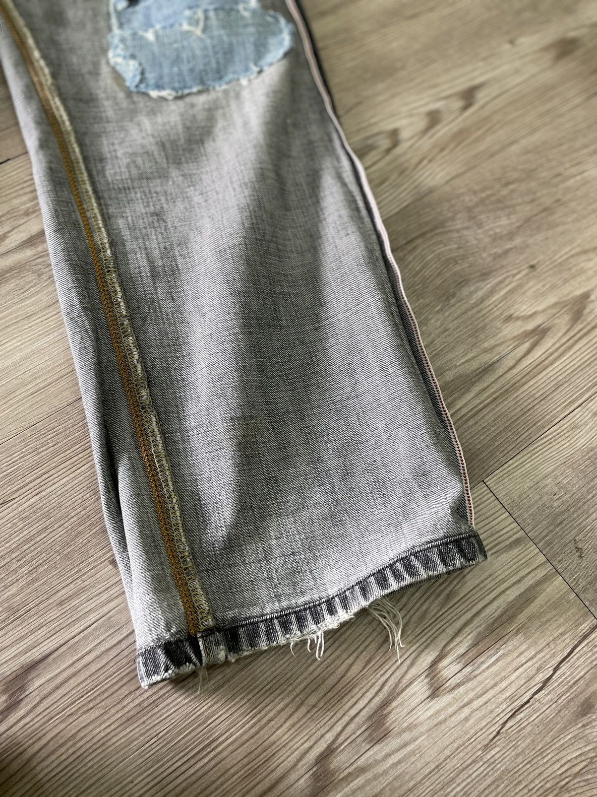 Edwin × Vintage EDWIN 505 Reconstructed Selvedge Denim Jeans Size US 31 - 21 Thumbnail