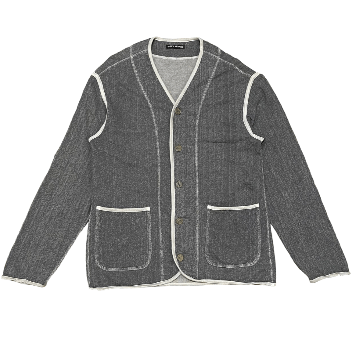 image of Issey Miyake Cardigan Jacket, Men's (Size Medium)