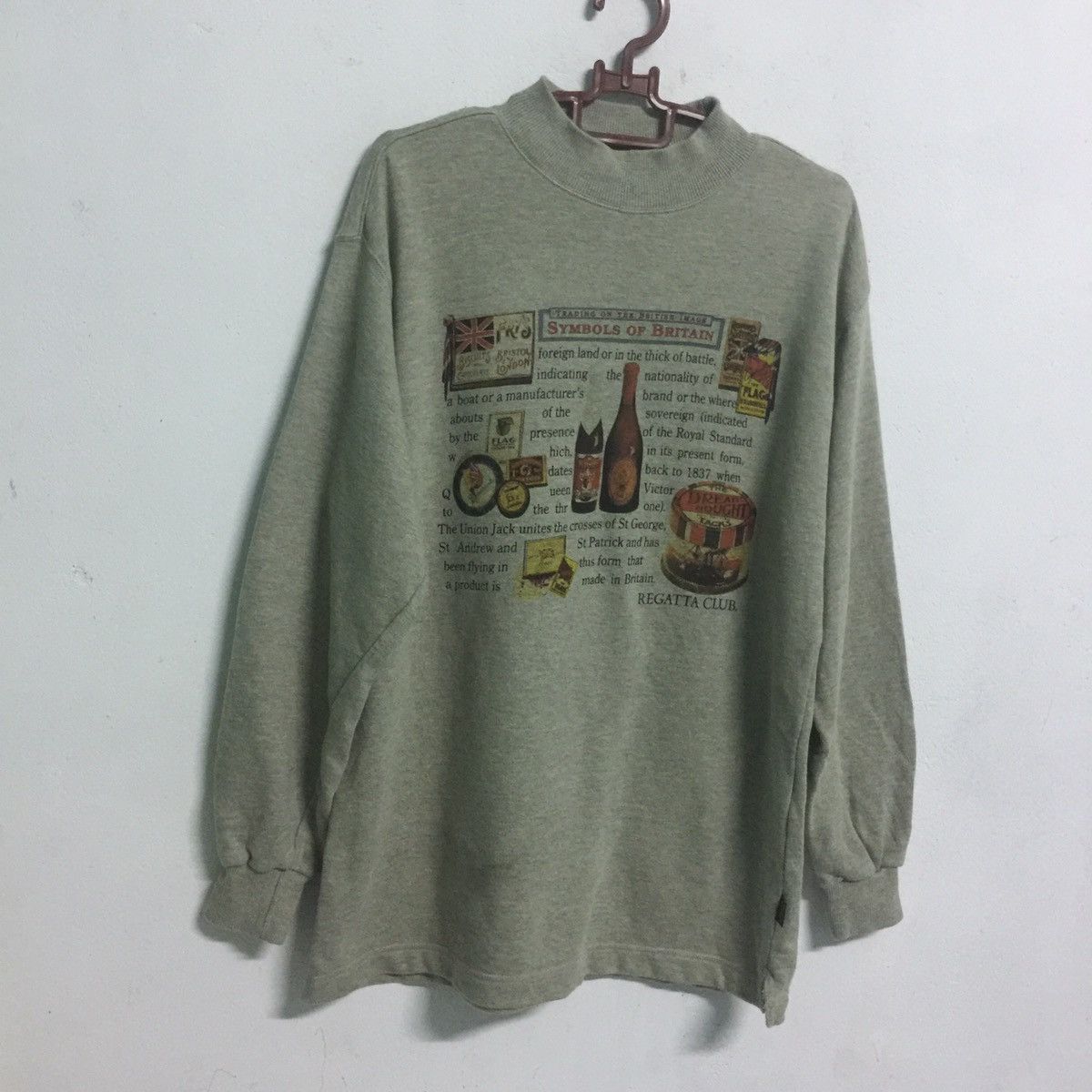 Japanese Brand Rare Regatta club symbols of Britain Sweatshirt Size US L / EU 52-54 / 3 - 3 Thumbnail