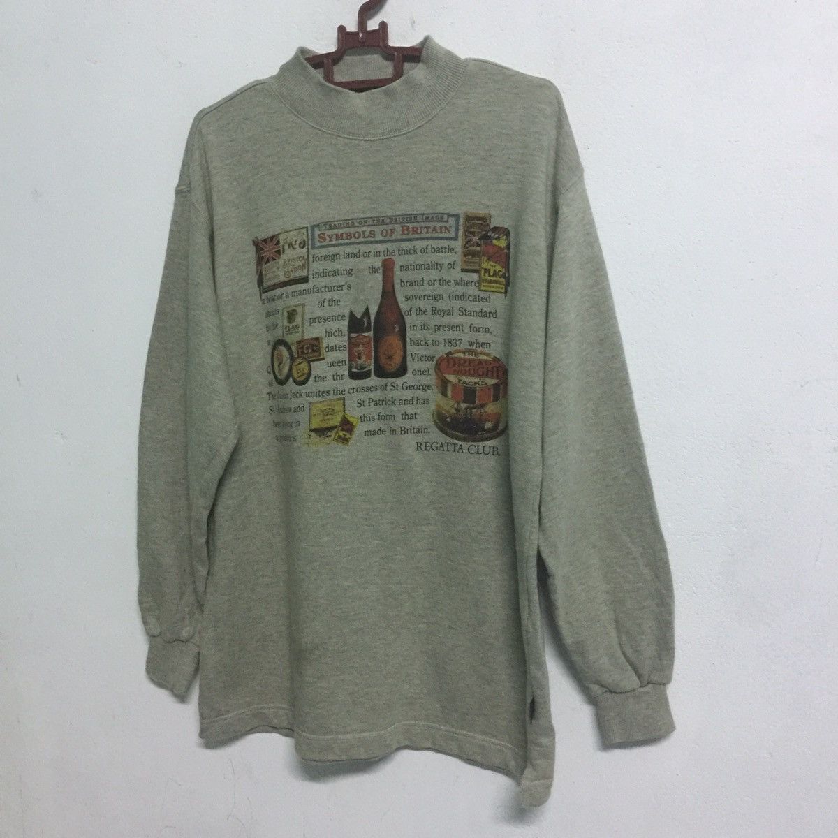 Japanese Brand Rare Regatta club symbols of Britain Sweatshirt Size US L / EU 52-54 / 3 - 2 Thumbnail