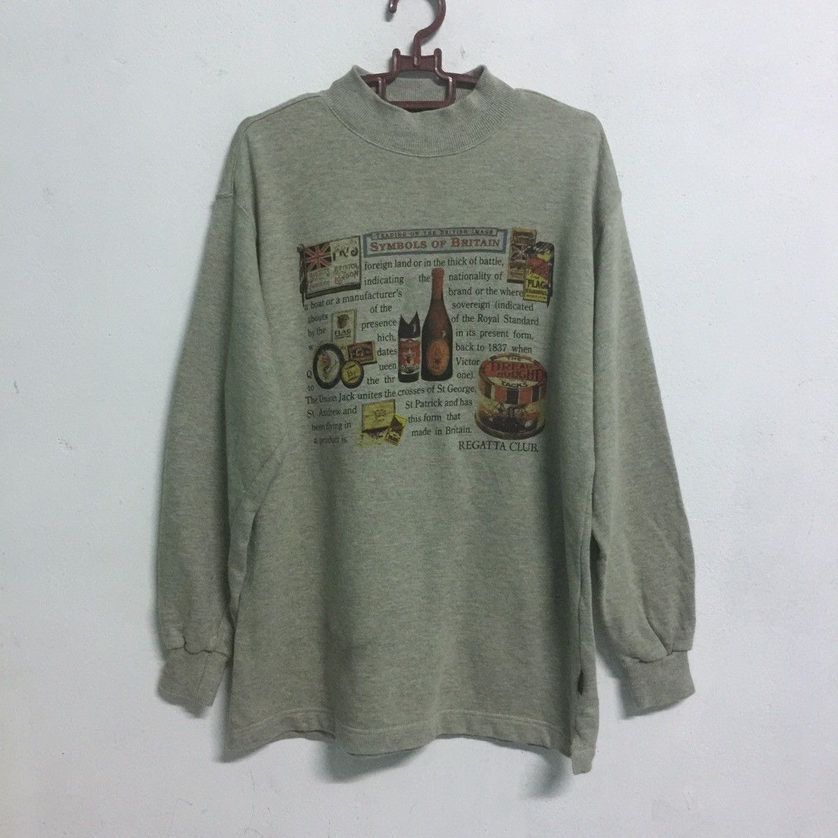 Japanese Brand Rare Regatta club symbols of Britain Sweatshirt Size US L / EU 52-54 / 3 - 1 Thumbnail