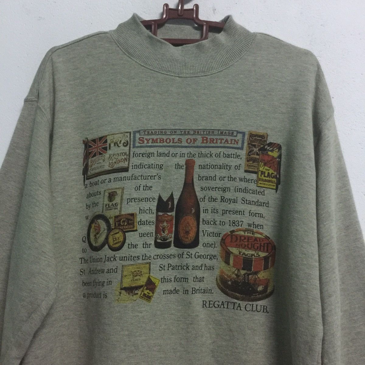 Japanese Brand Rare Regatta club symbols of Britain Sweatshirt Size US L / EU 52-54 / 3 - 4 Thumbnail