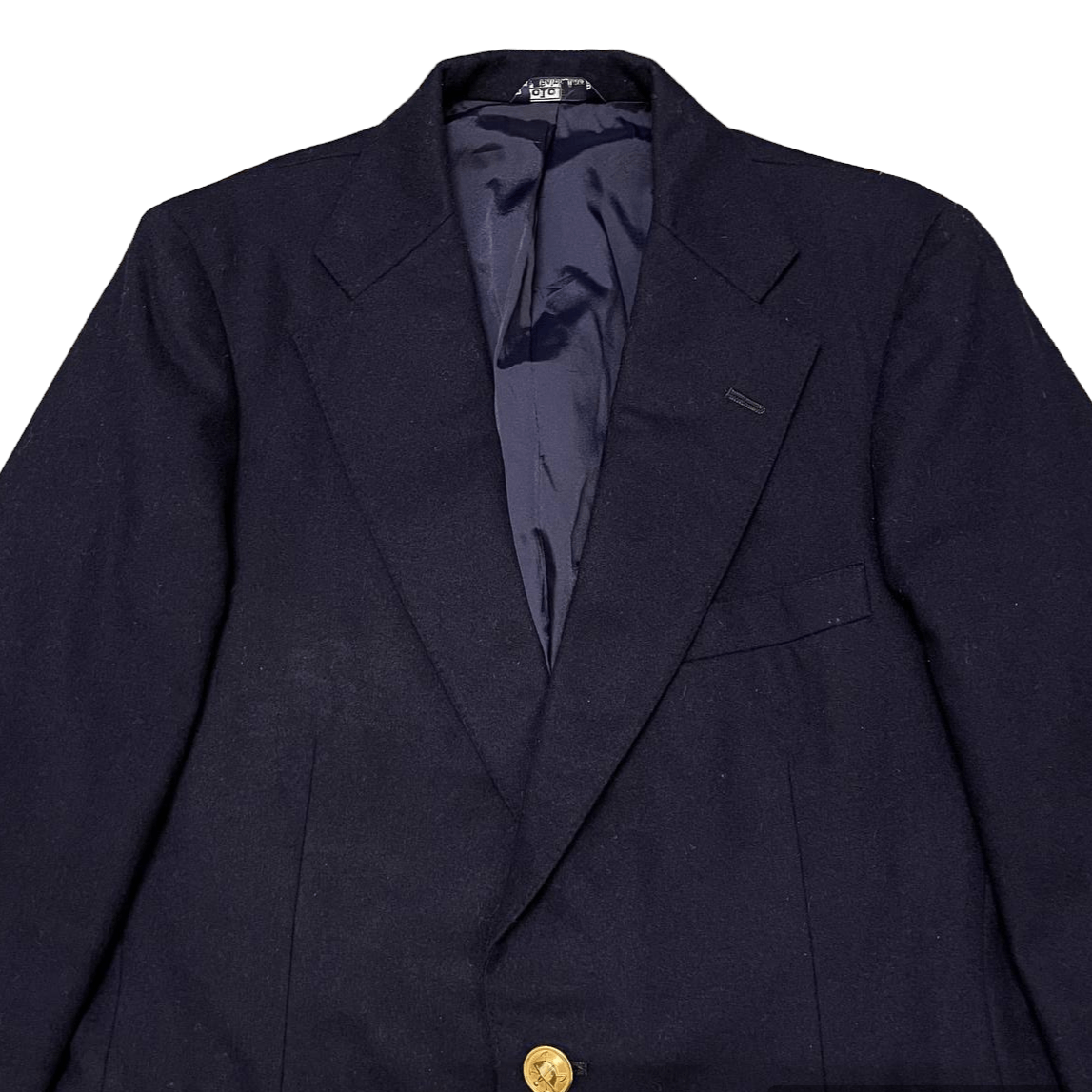 Polo Ralph Lauren Vintage Polo Ralph Lauren Gold Button Wool Blazer Size US M / EU 48-50 / 2 - 2 Thumbnail