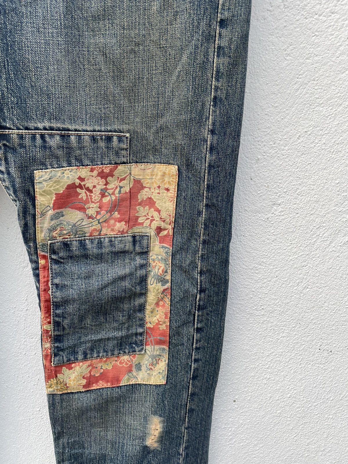 If Six Was Nine × Takeo Kikuchi Takeo Kikuchi Distressed Jeans Size US 33 - 3 Thumbnail