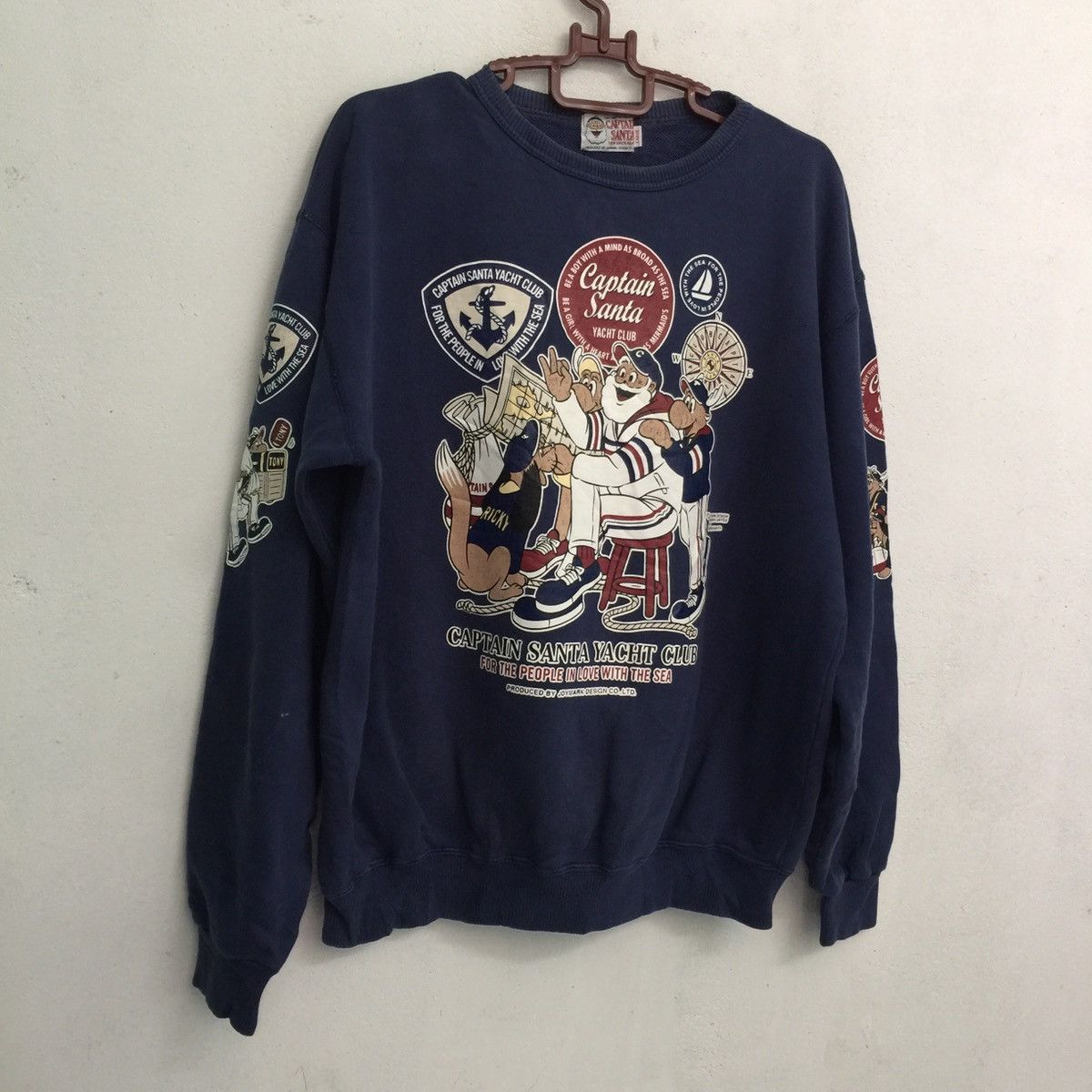 Vintage Captain santa double side print sweatshirt made in Japan Size US L / EU 52-54 / 3 - 2 Thumbnail
