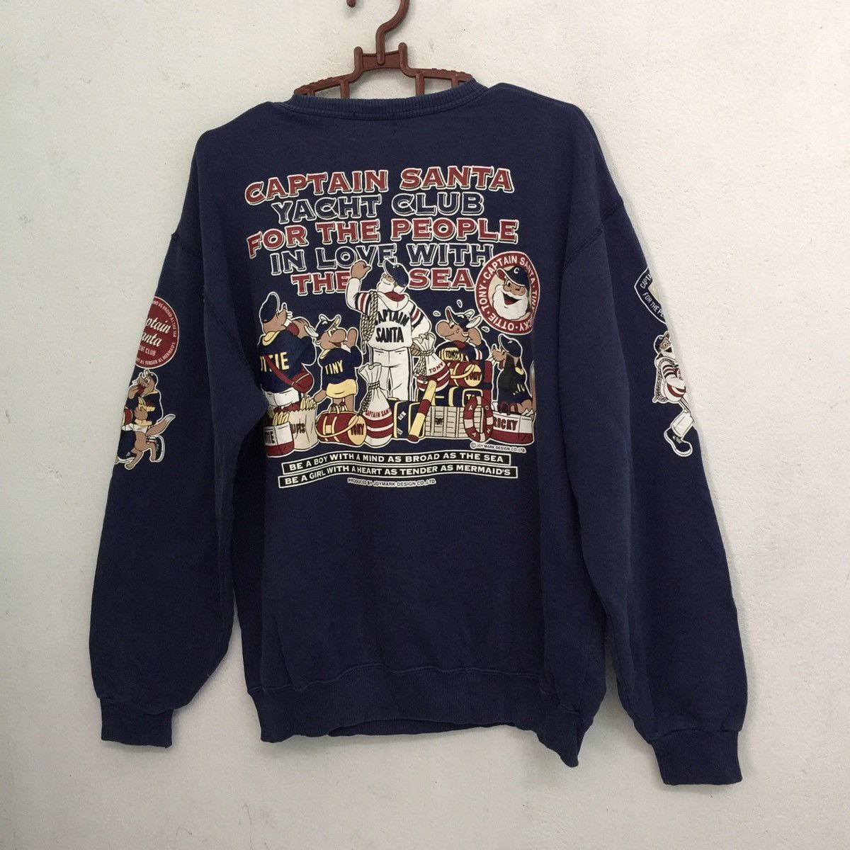 Vintage Captain santa double side print sweatshirt made in Japan Size US L / EU 52-54 / 3 - 6 Thumbnail