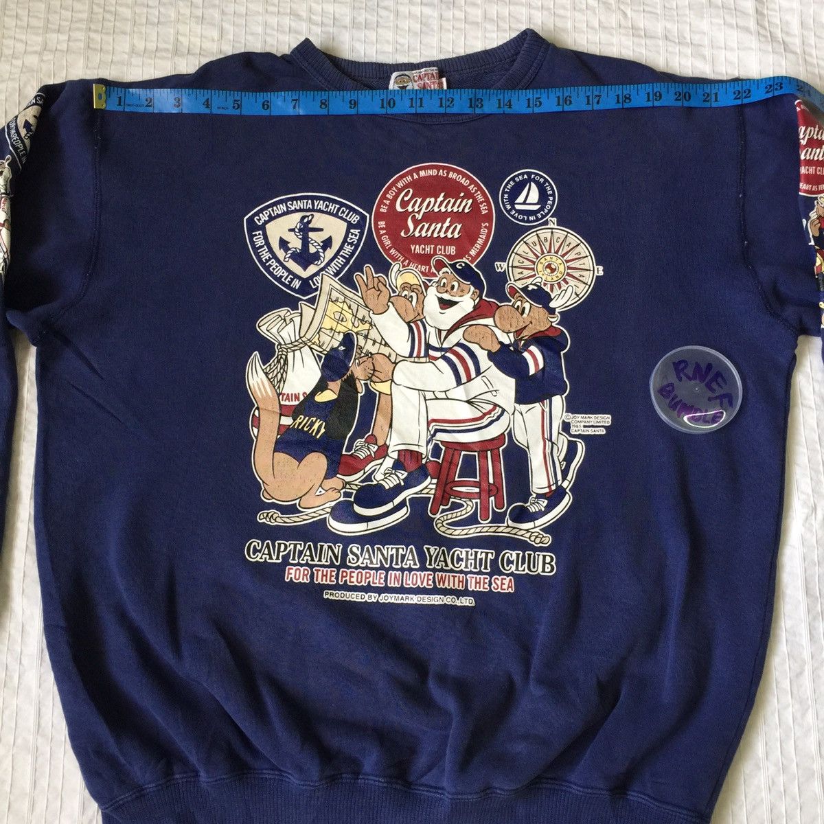 Vintage Captain santa double side print sweatshirt made in Japan Size US L / EU 52-54 / 3 - 16 Thumbnail