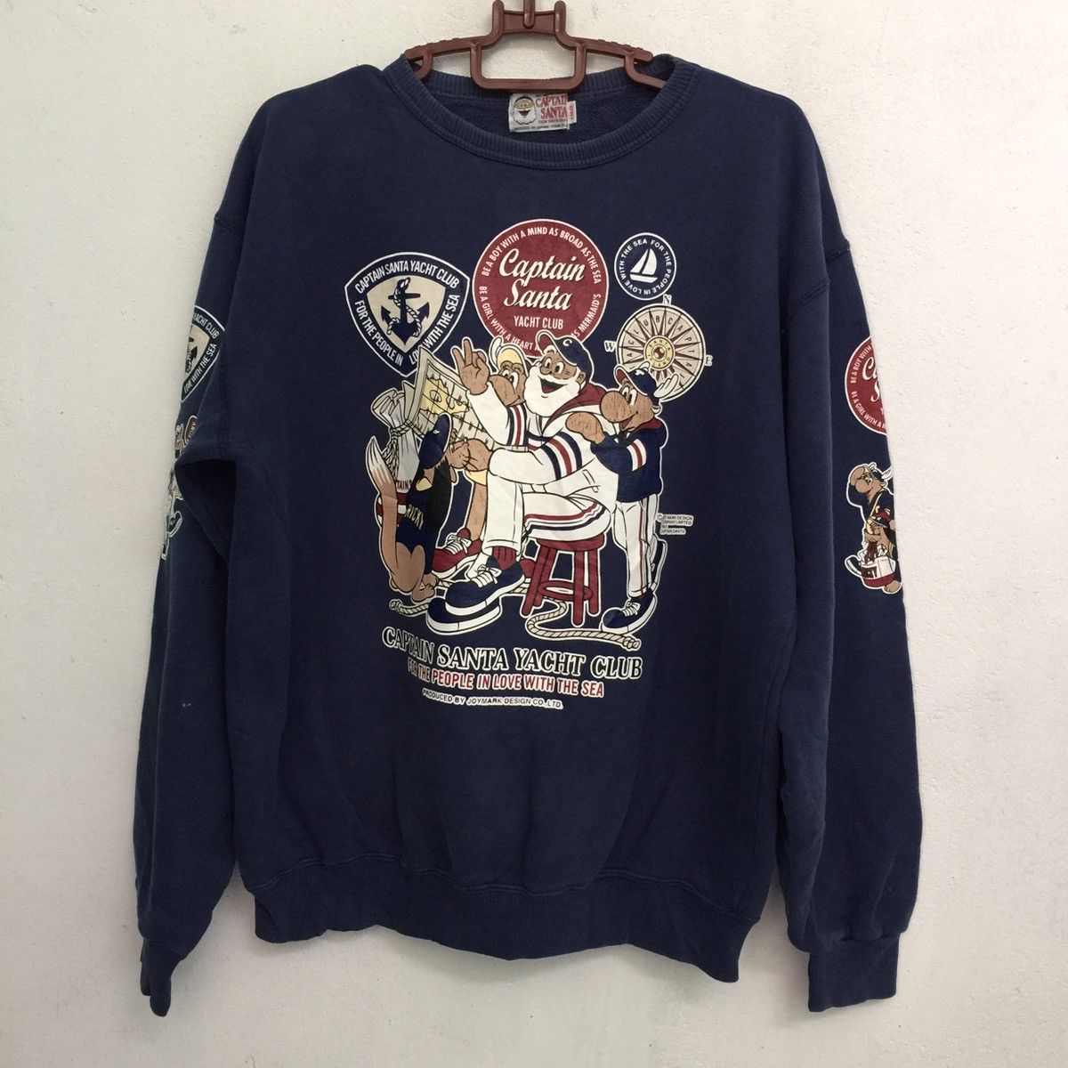 Vintage Captain santa double side print sweatshirt made in Japan Size US L / EU 52-54 / 3 - 1 Thumbnail